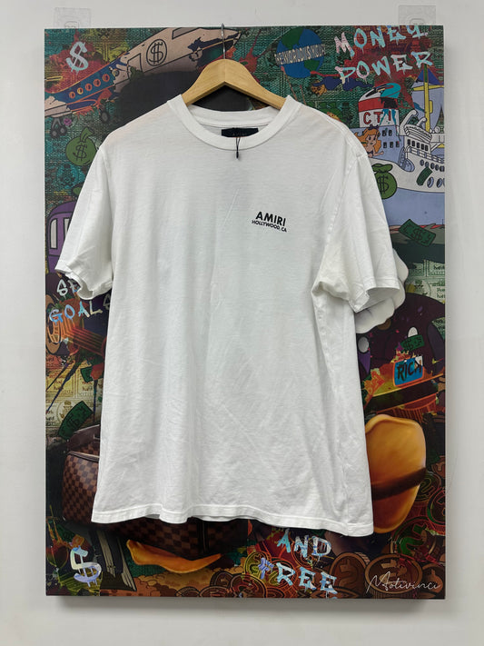 Amiri Bones Tee White Black Used Medium