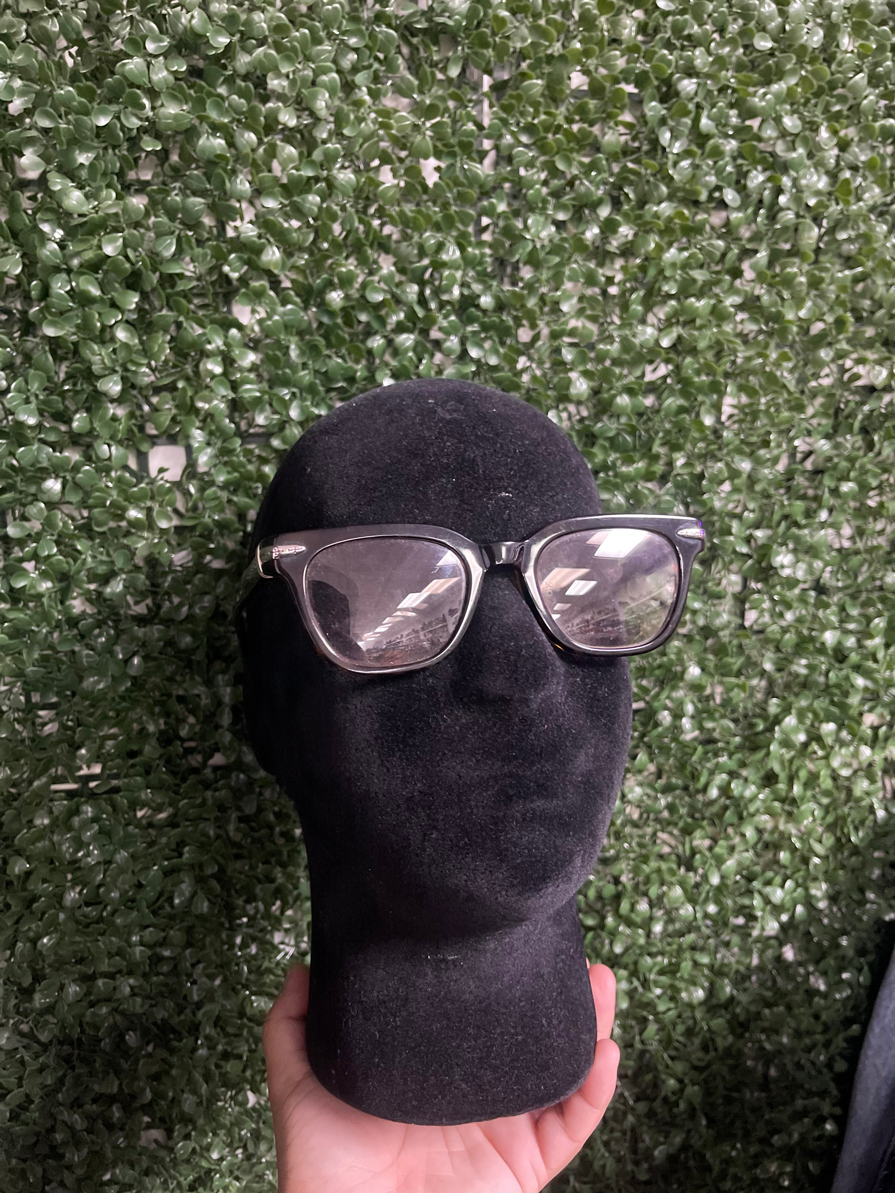 Chrome  Hearts Black Brown Dripping Glasses