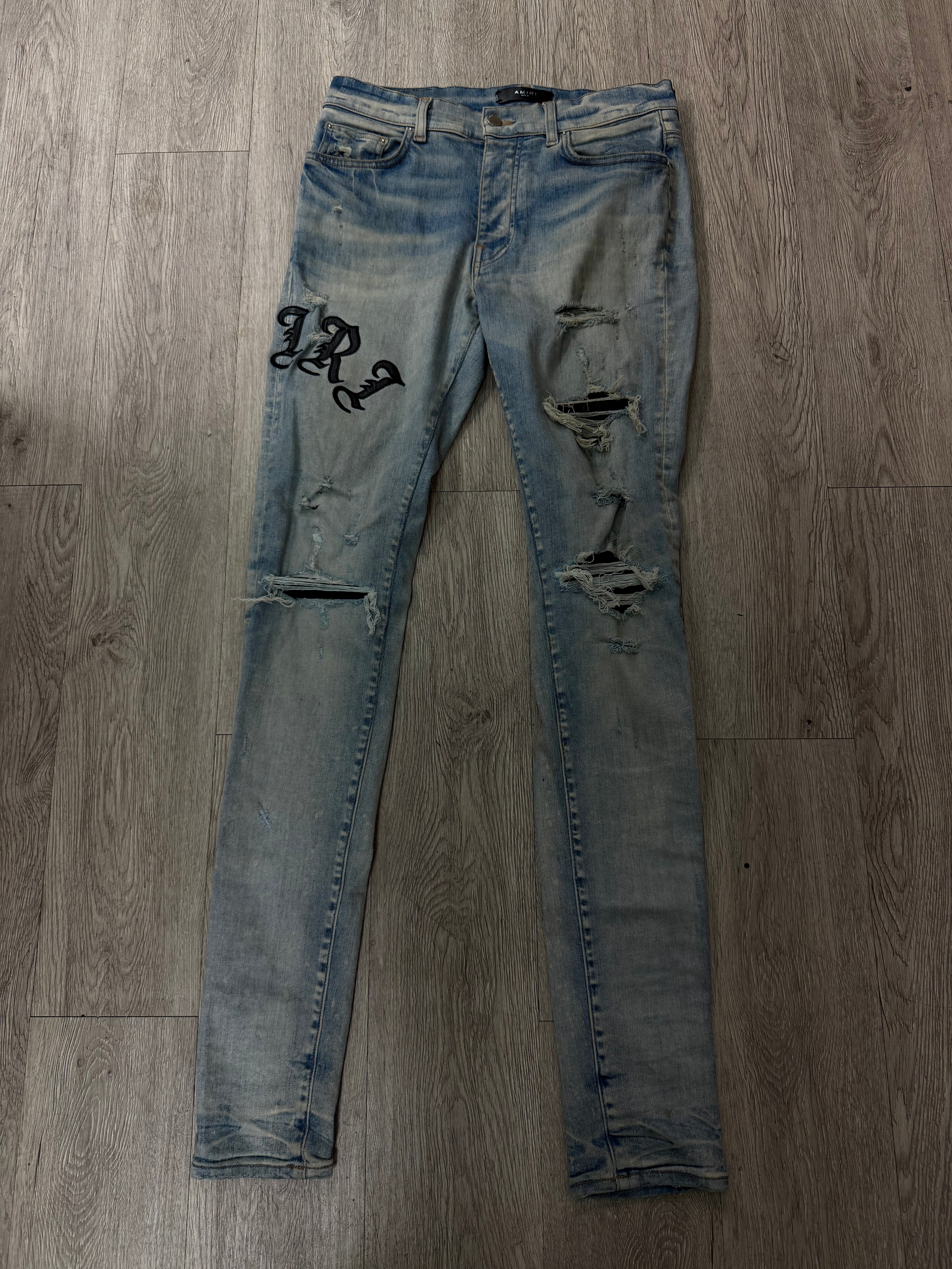 Amiri Vintage Wash Old English Jeans