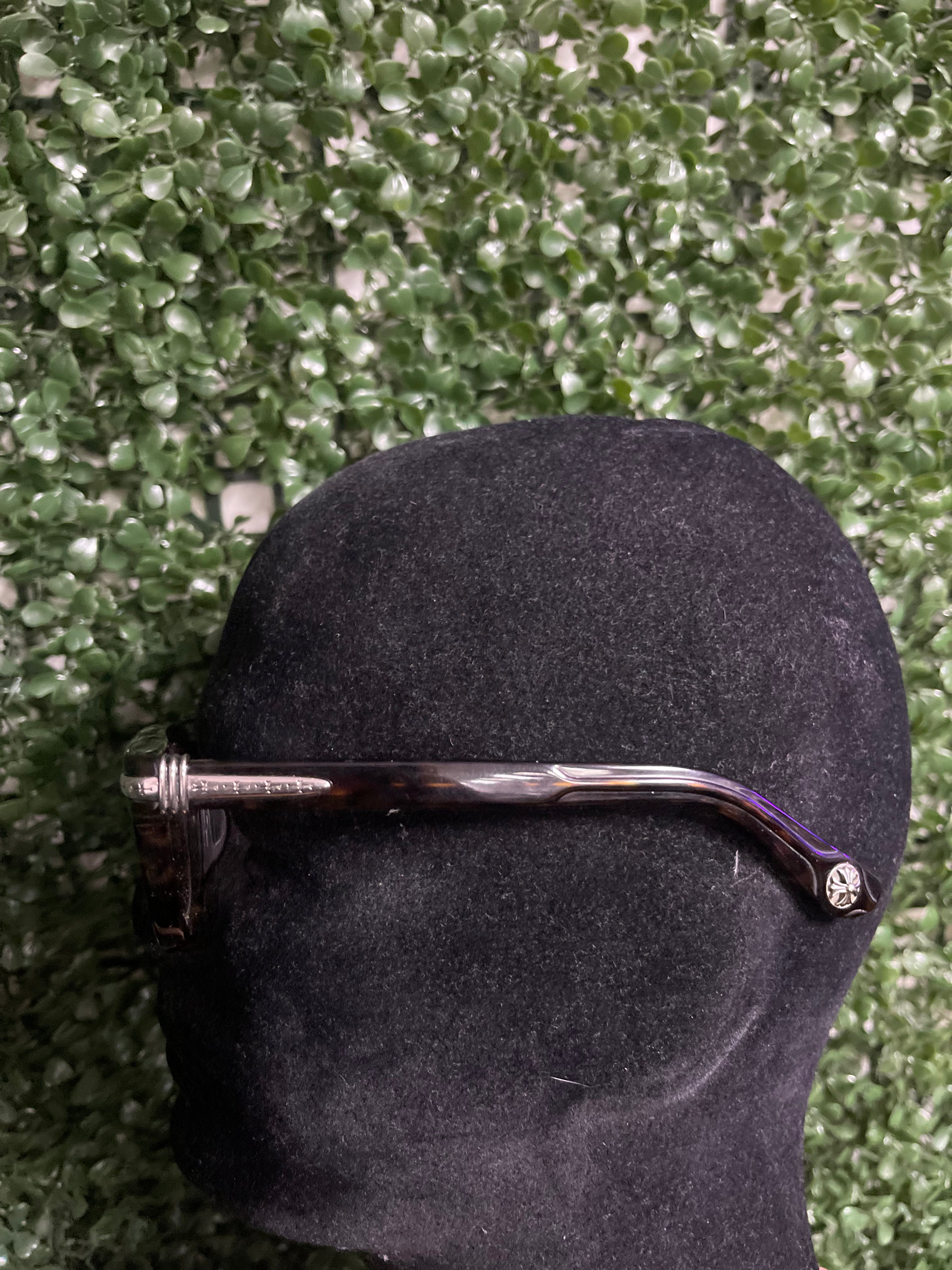 Chrome  Hearts Black Brown Dripping Glasses