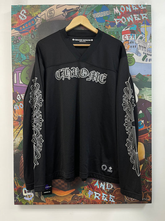 Chrome Hearts Black Mesh Longsleeve Jersey
