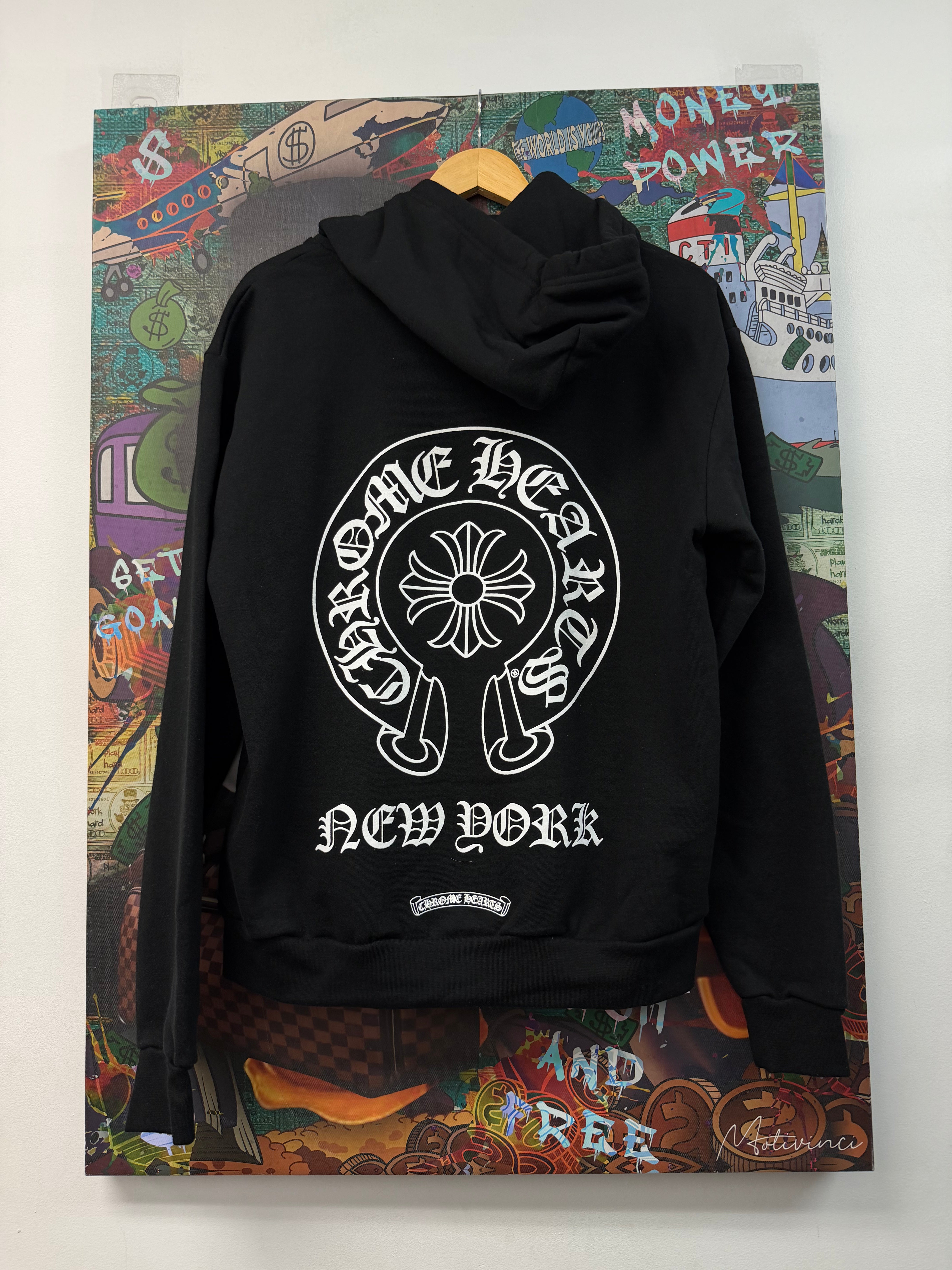 Chrome Hearts Black New York Horseshoe Hoodie