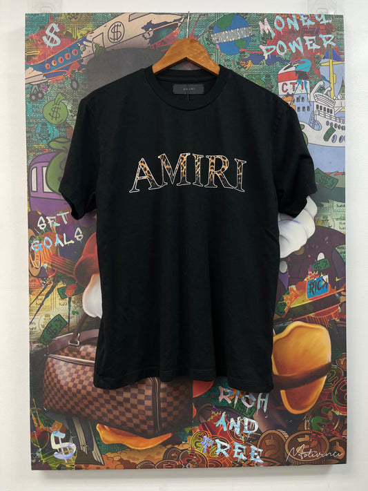 Amiri Cheetah Coro Logo Tee