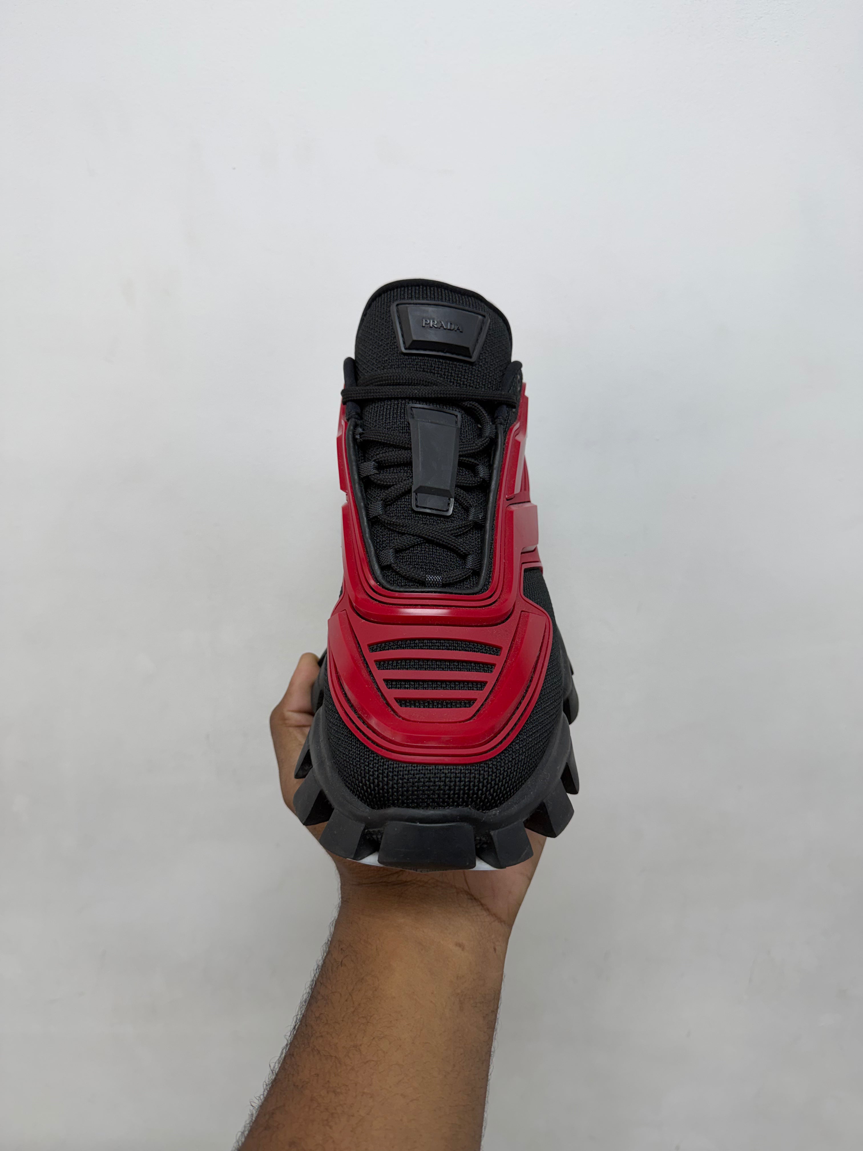 Prada Black Red Cloudbust Sneakers