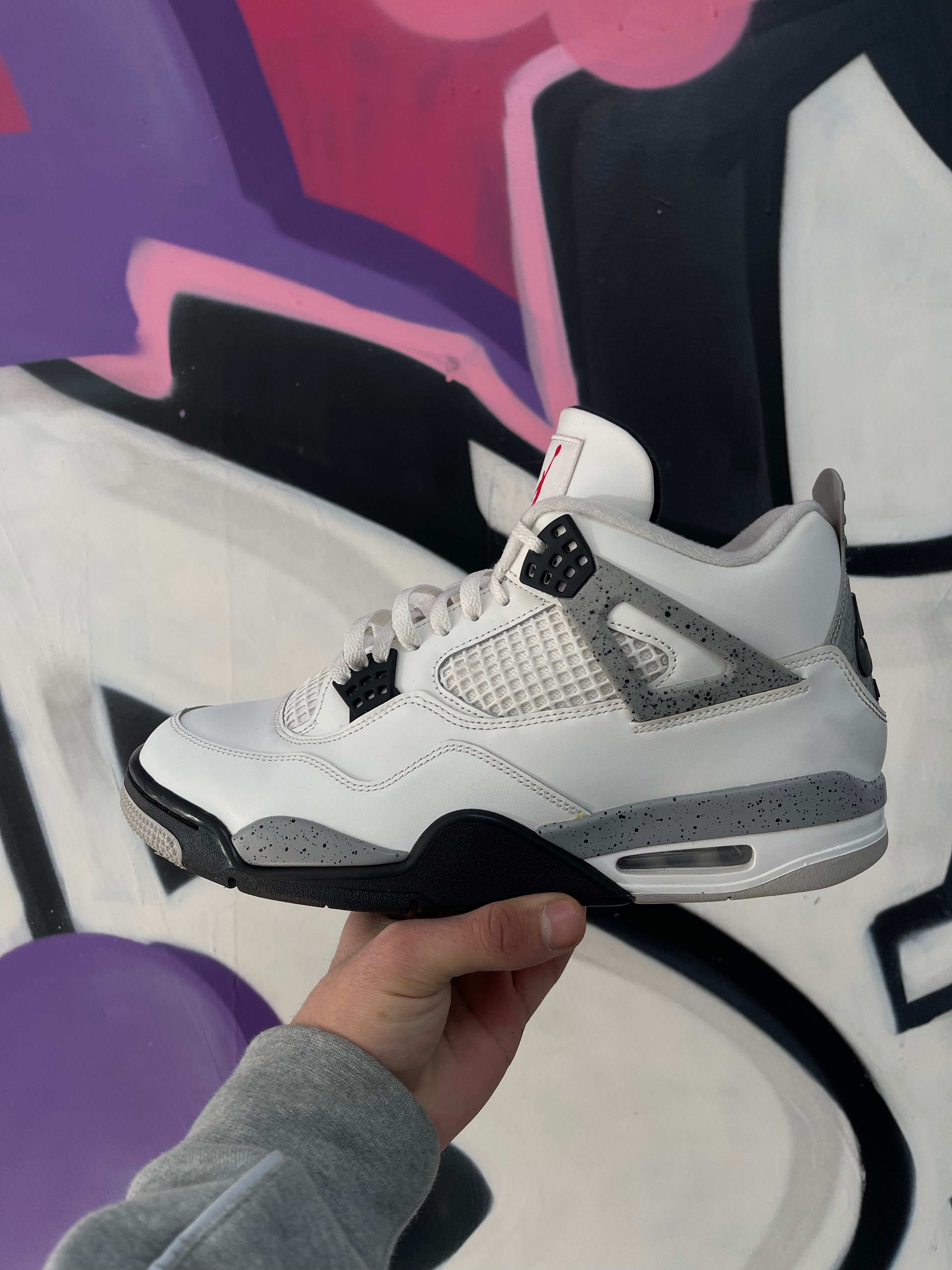 Jordan 4 White Cement Sneakers
