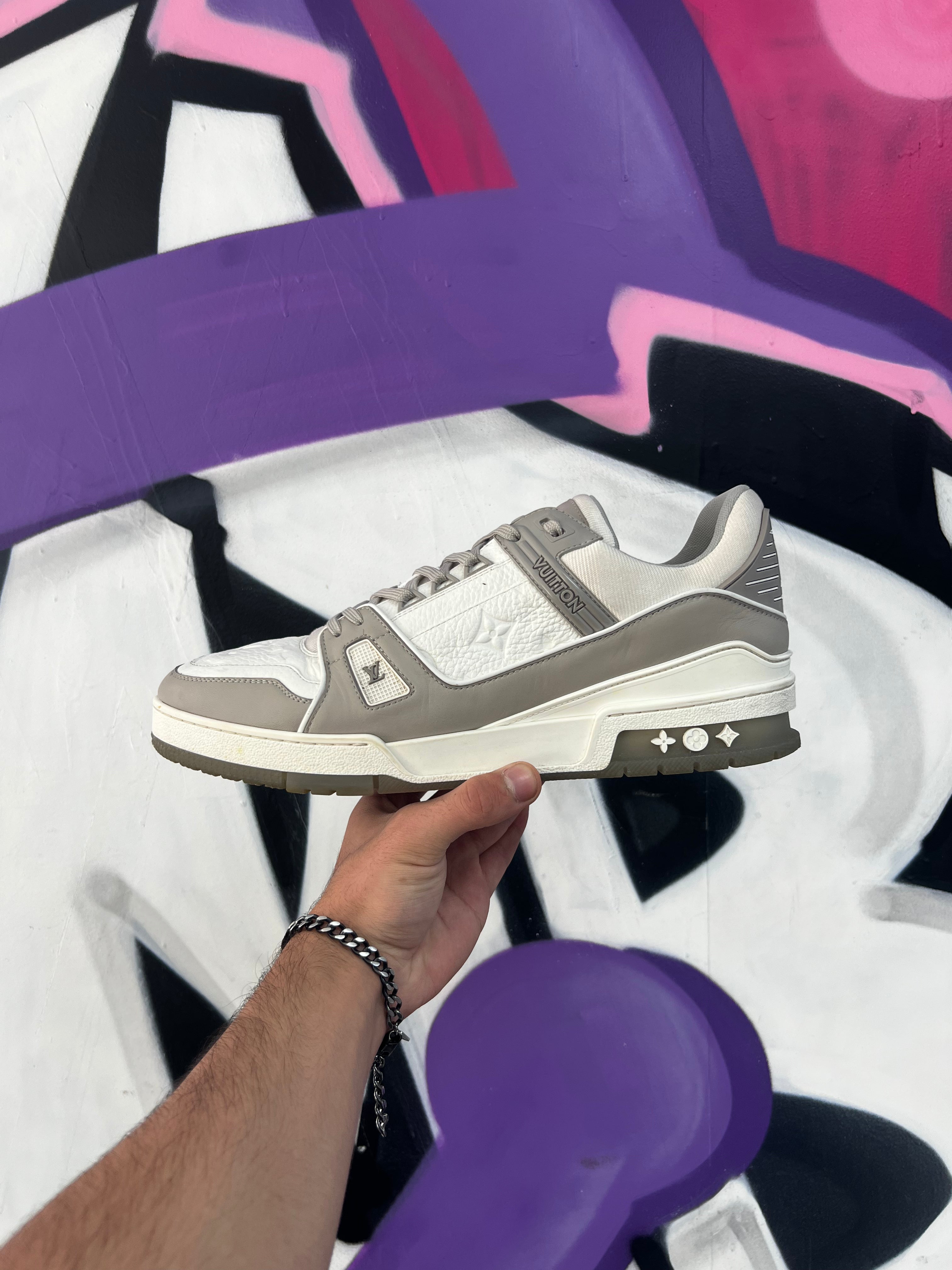Louis Vuitton Tan Monogram Trainer Sneakers