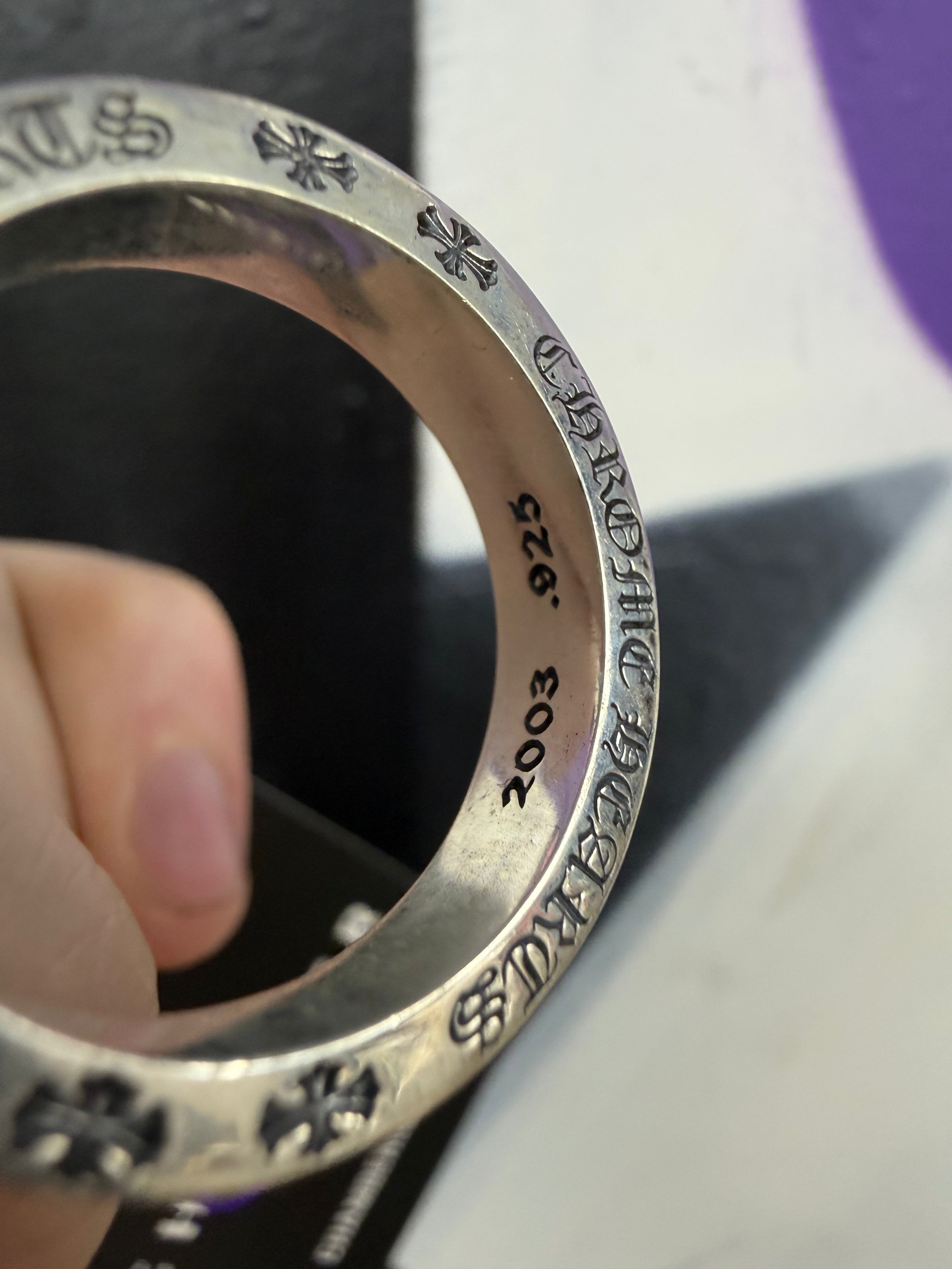 Chrome Hearts .925 Silver CH Forever Ring