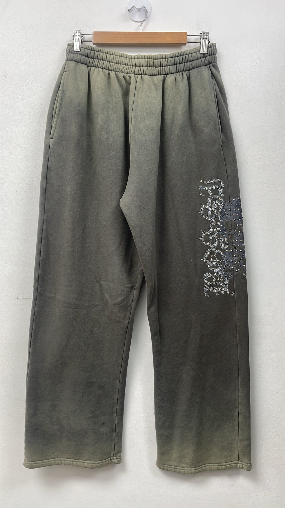 Bossi Grey Rhinestone Sweats