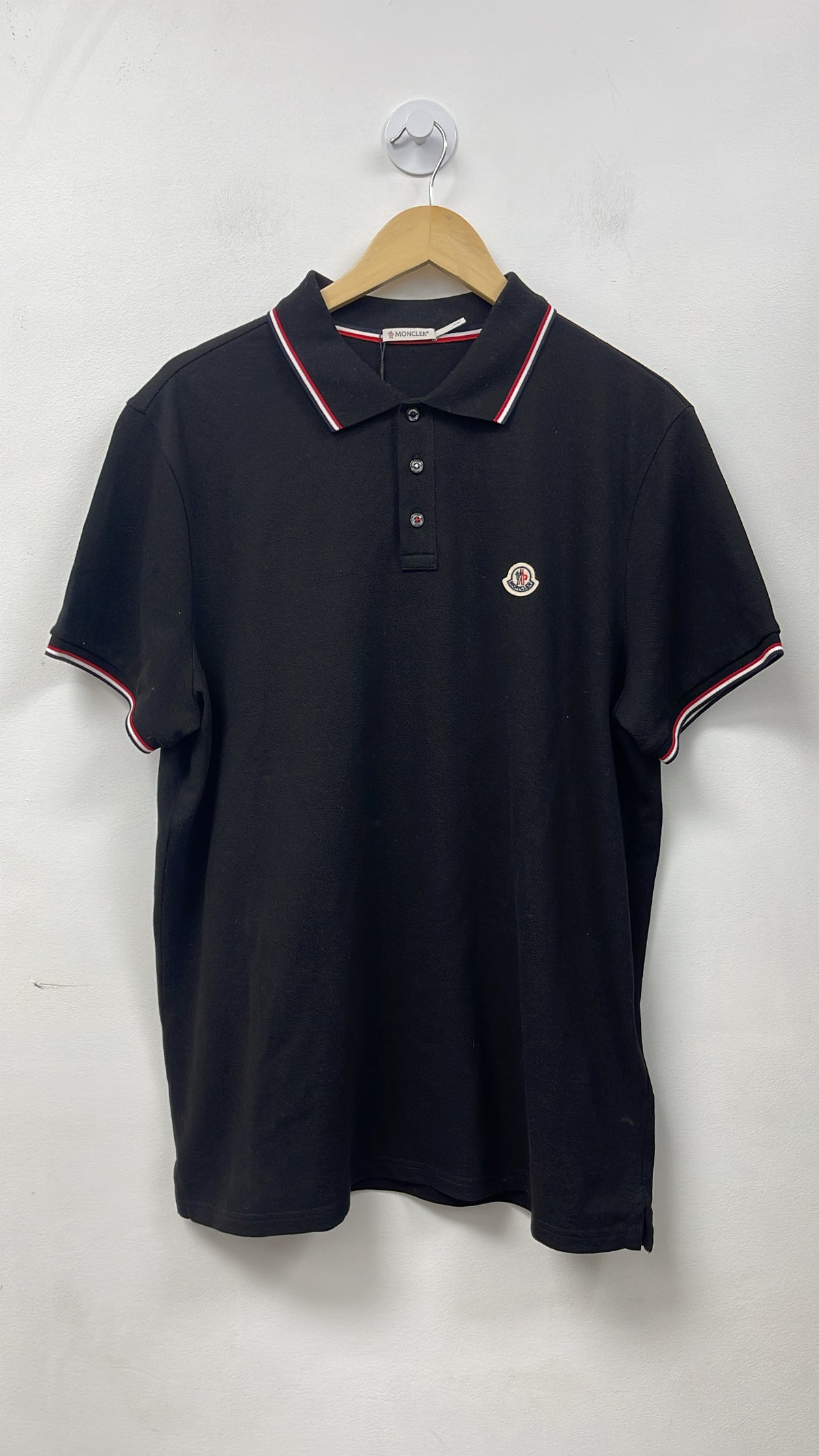 Moncler Black SS Polo