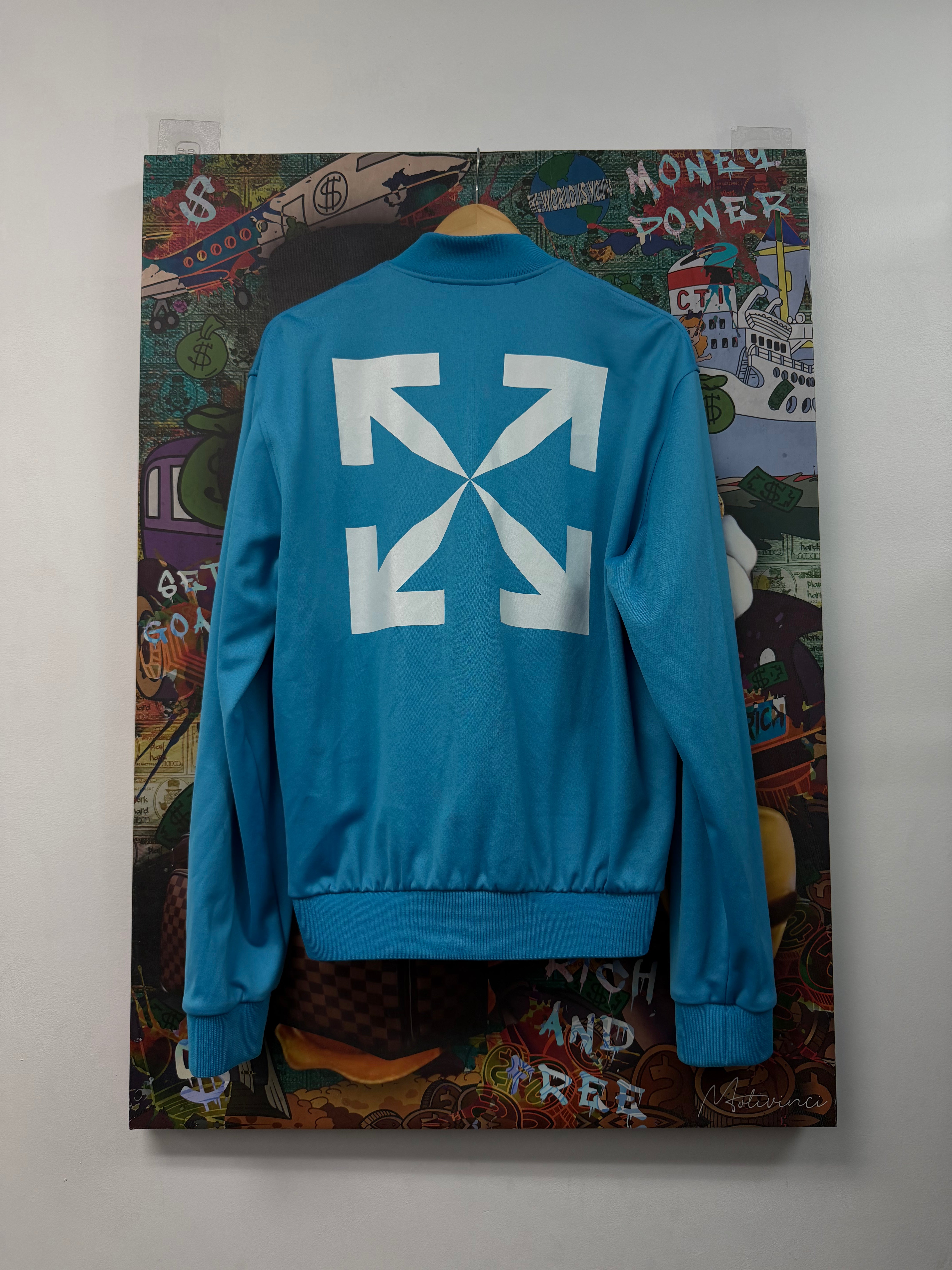 Off White Baby Blue White Arrows Track Jacket