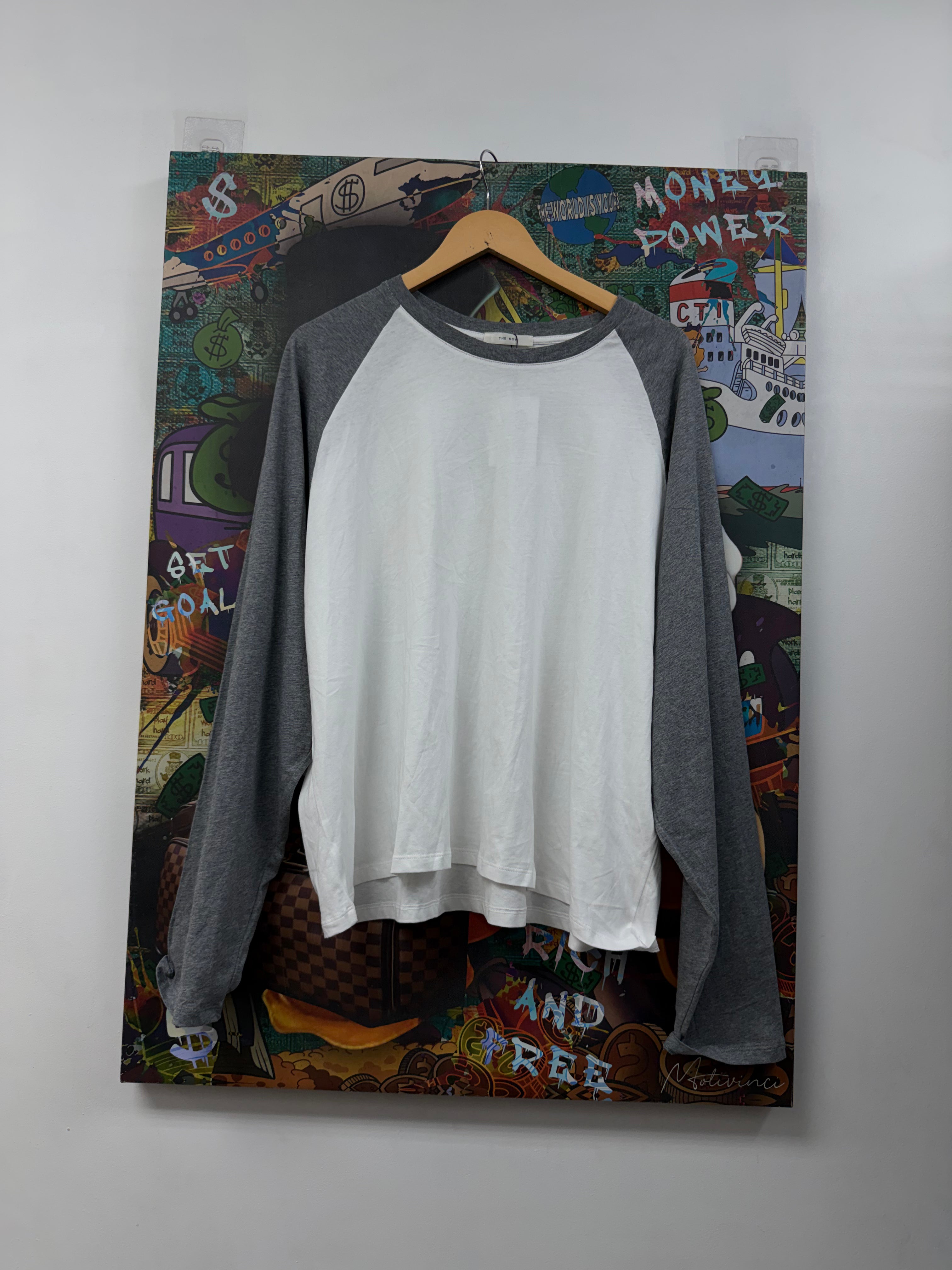 The Row White Grey Long Sleeve Long Sleeve