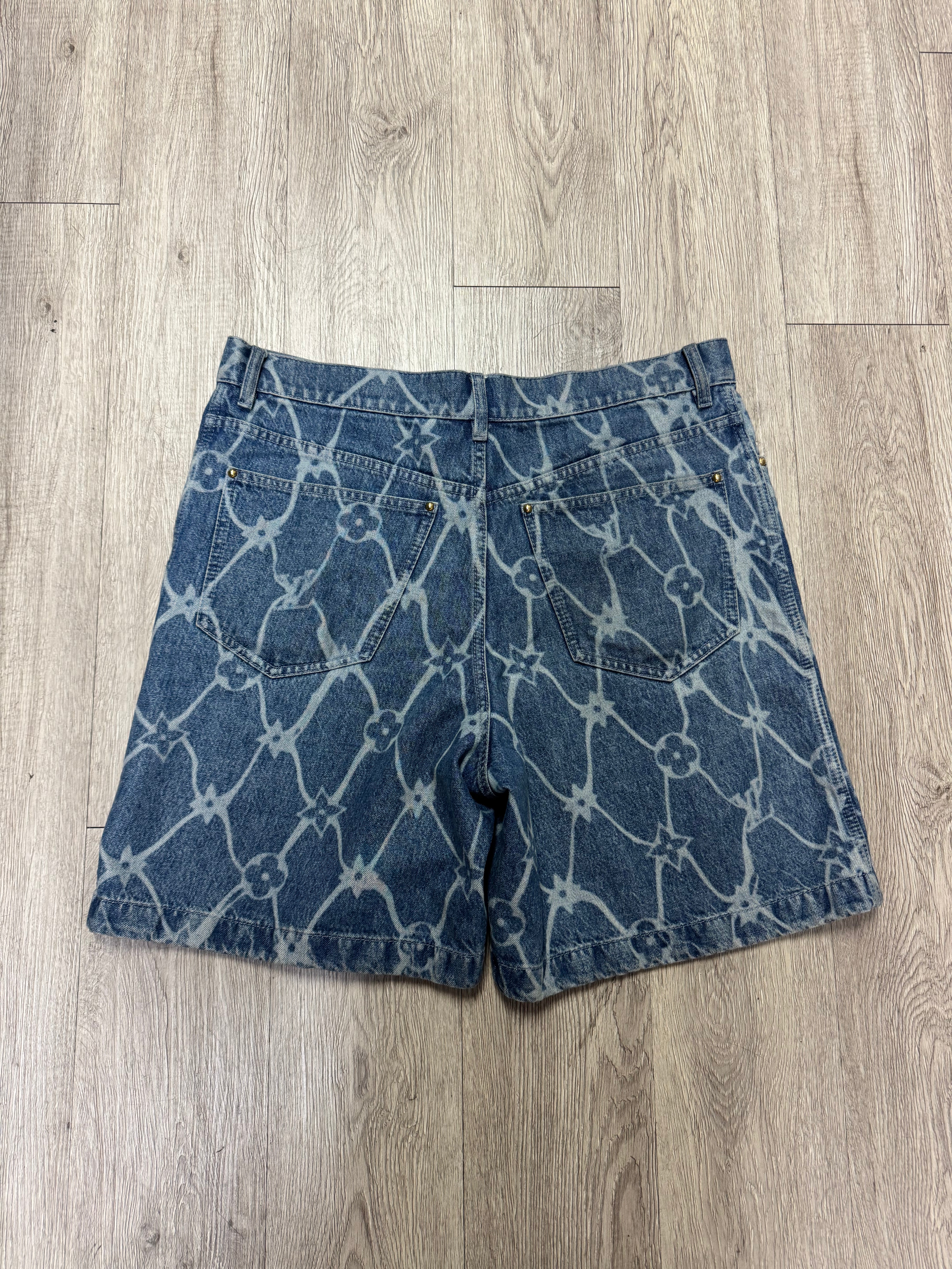 Louis Vuitton Fishnet Jean Shorts