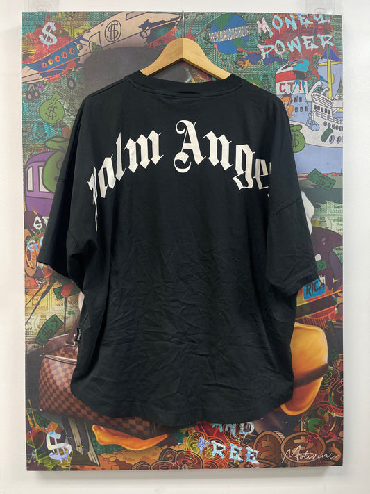 Palm Angels Classic Logo Black White Tee