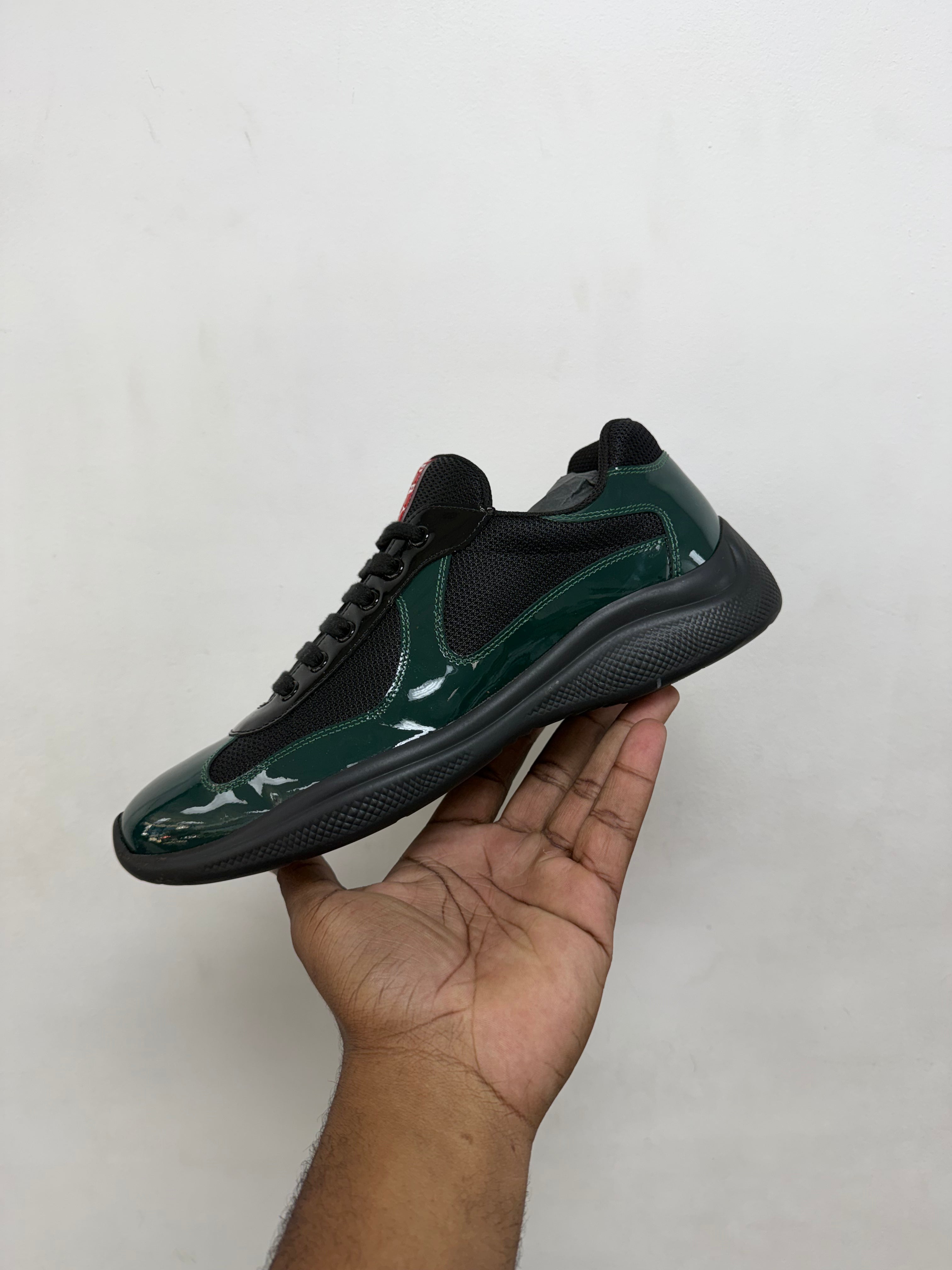 Prada Black Green Cups Sneakers