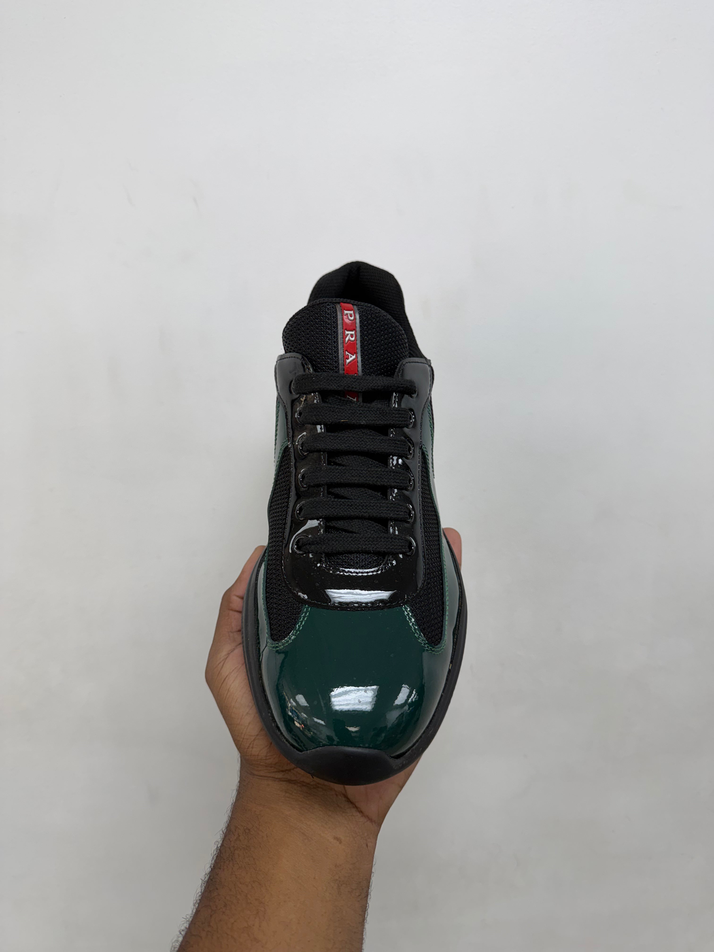 Prada Black Green Cups Sneakers