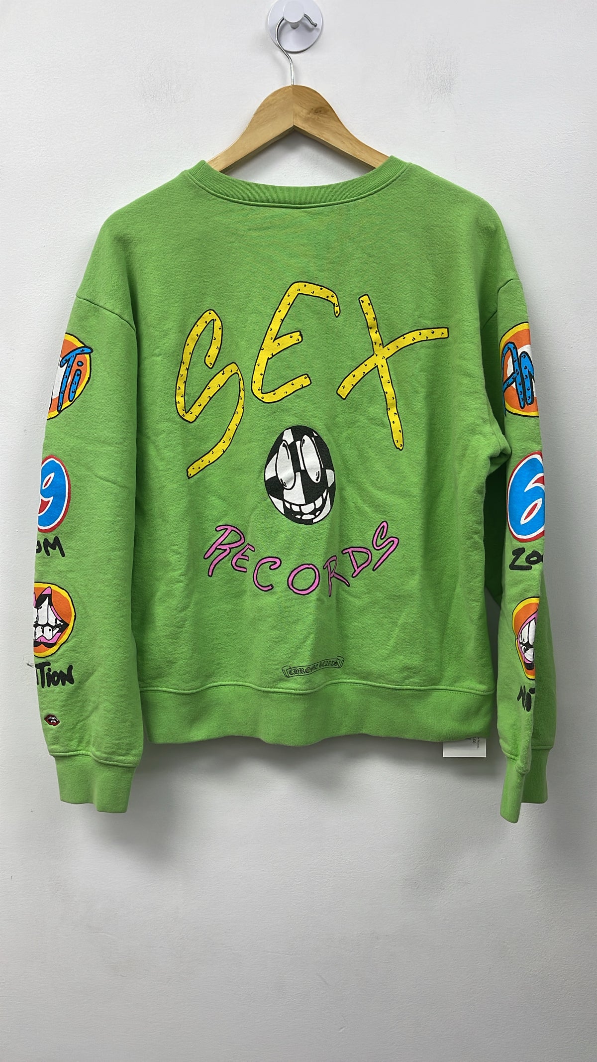 Chrome Hearts Matty Boy Green Sex Records Crewneck