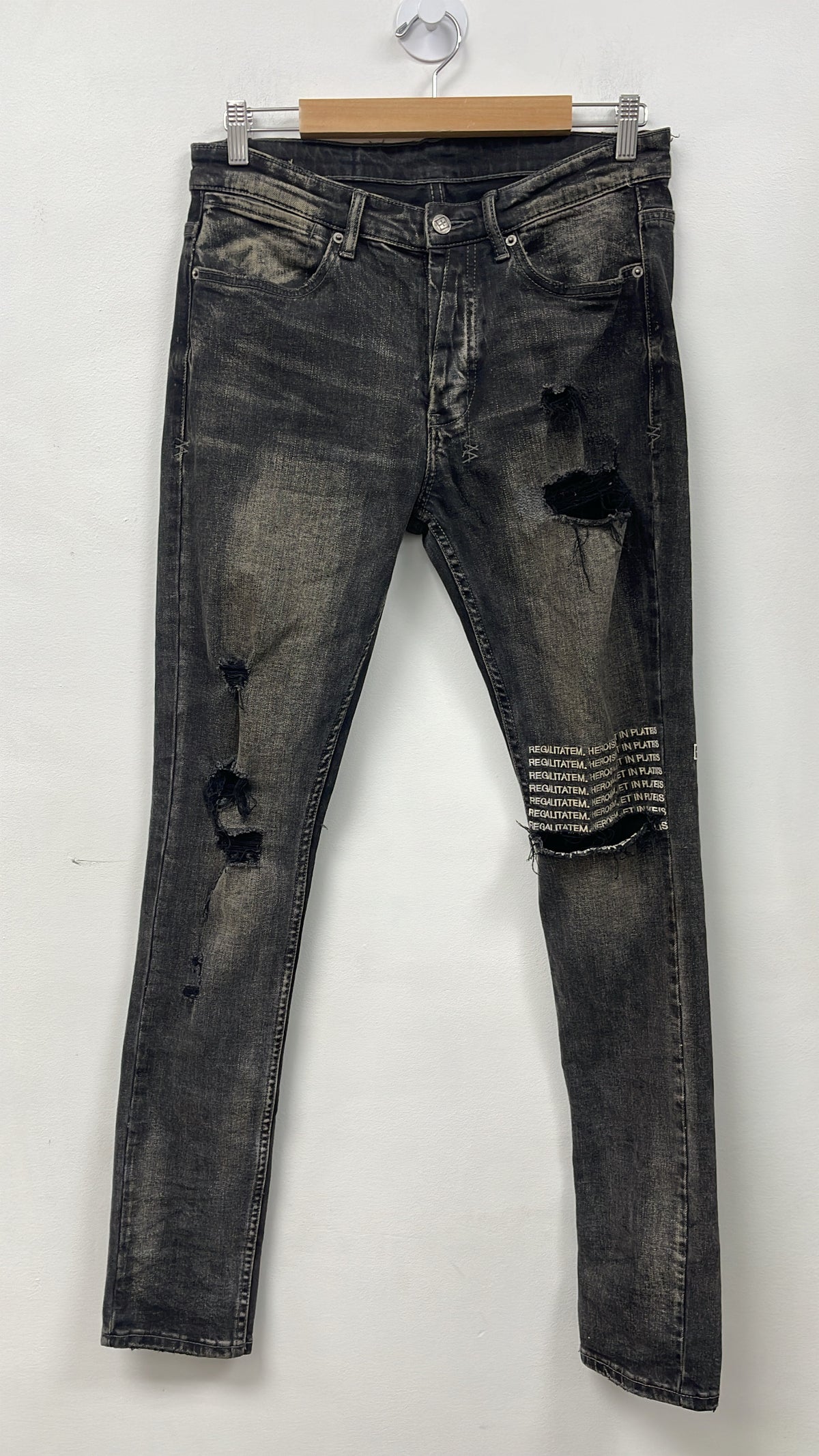 Ksubi Black Patchwork Jeans
