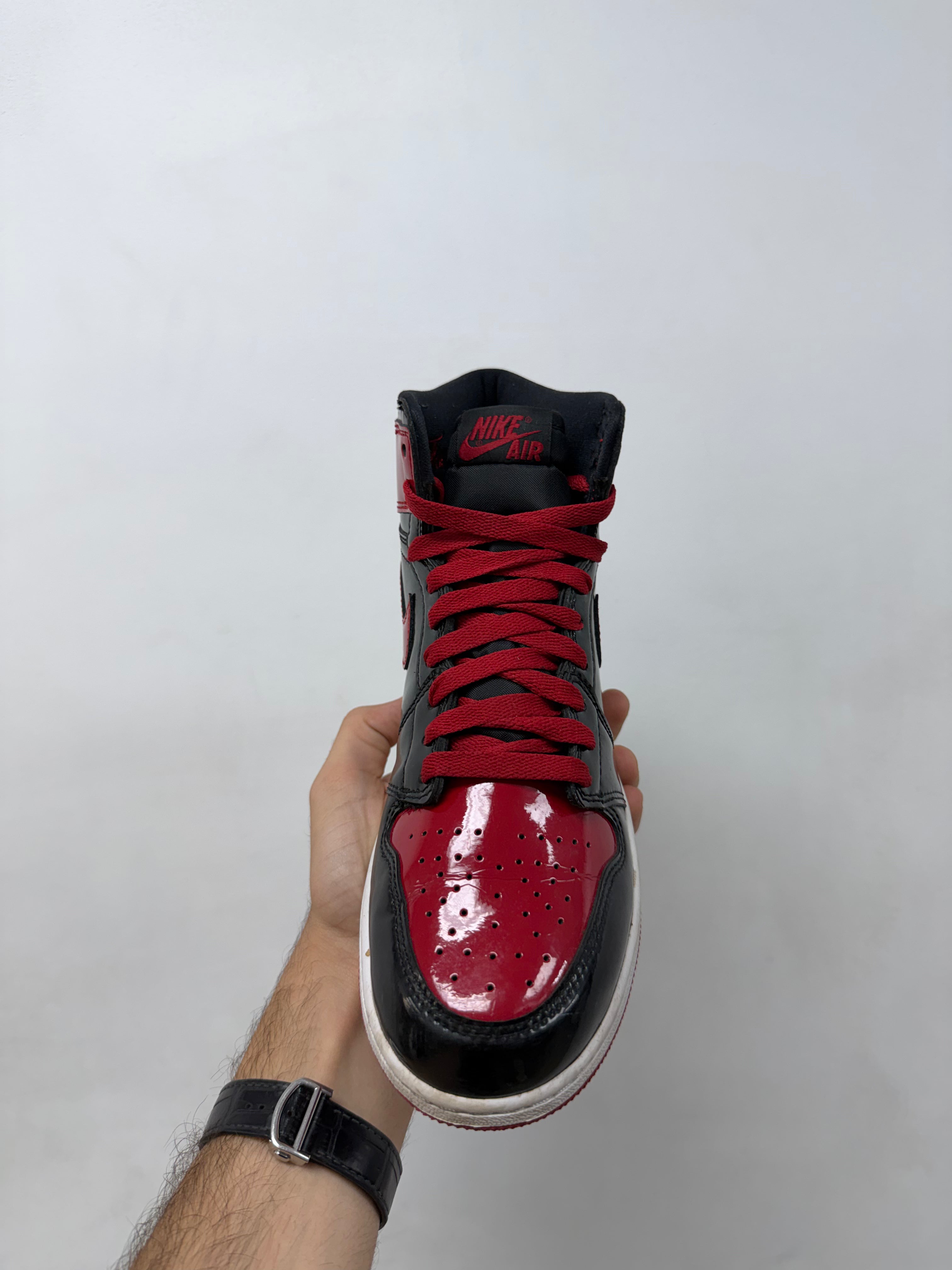 Jordan 1 Patent Bred Sneakers