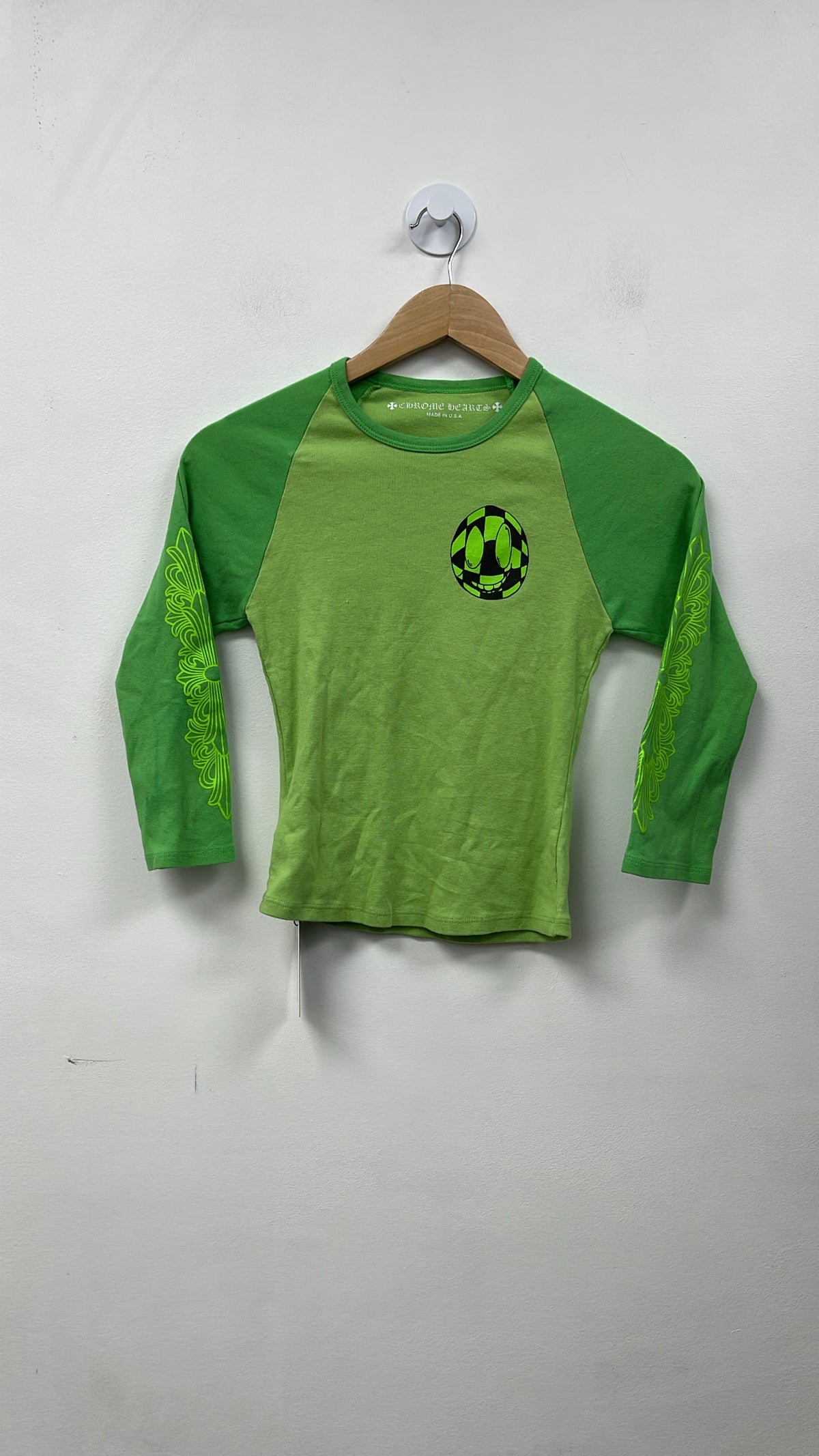 Chrome Hearts Matty Boy Green Baseball Women's Long Sleeve