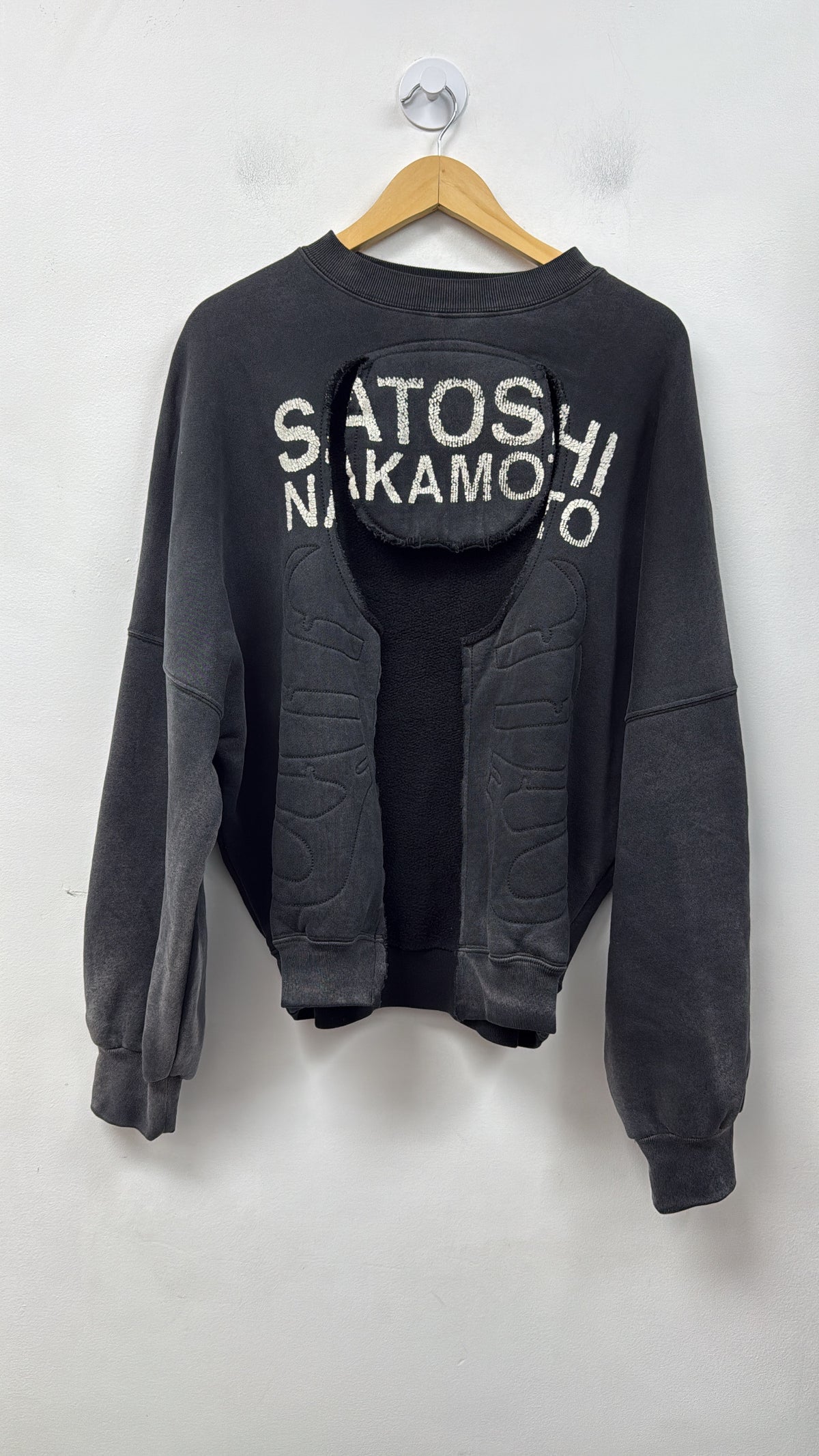 Satoshi Nakamoto Black Bone Crewneck
