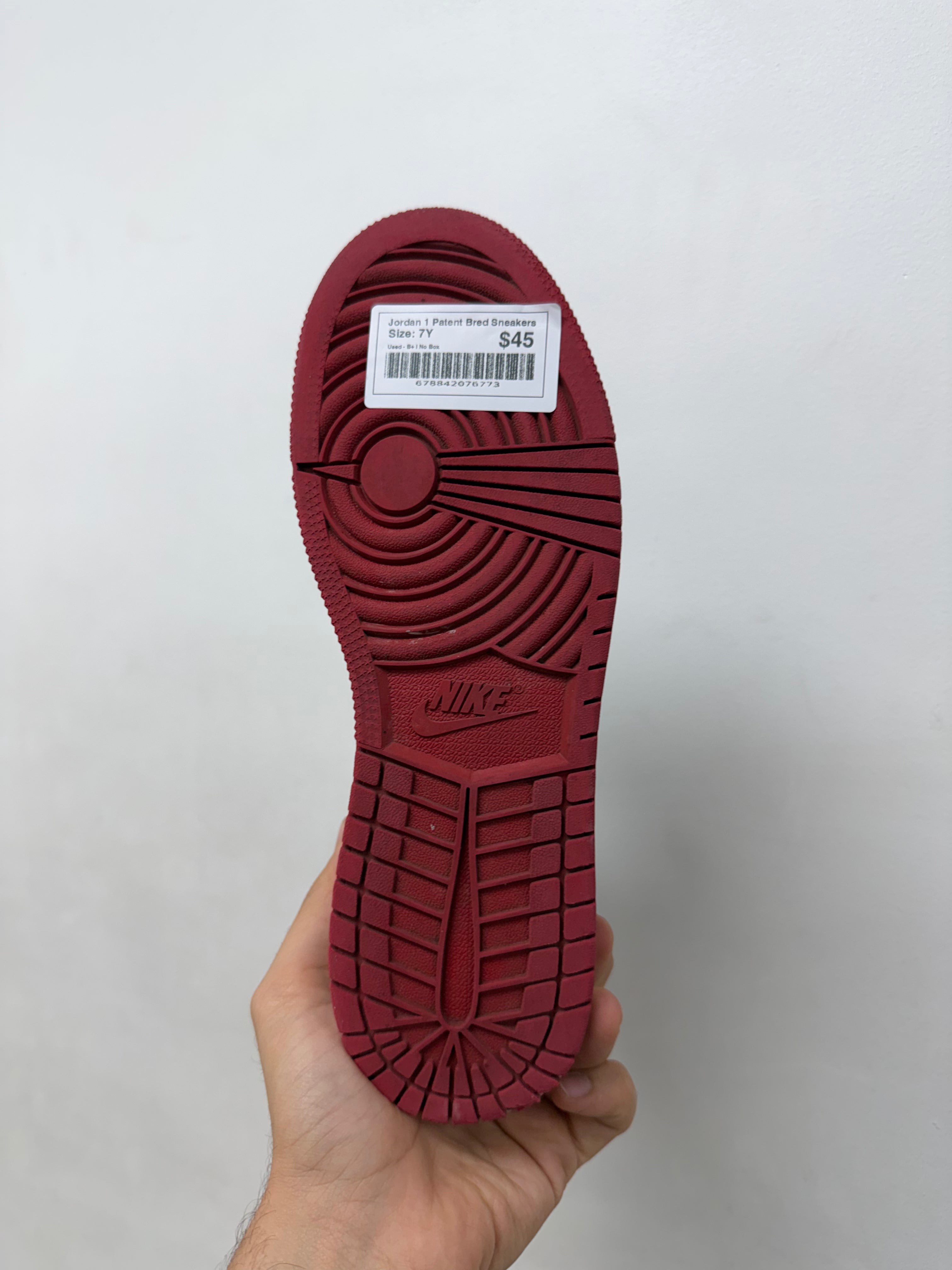 Jordan 1 Patent Bred Sneakers