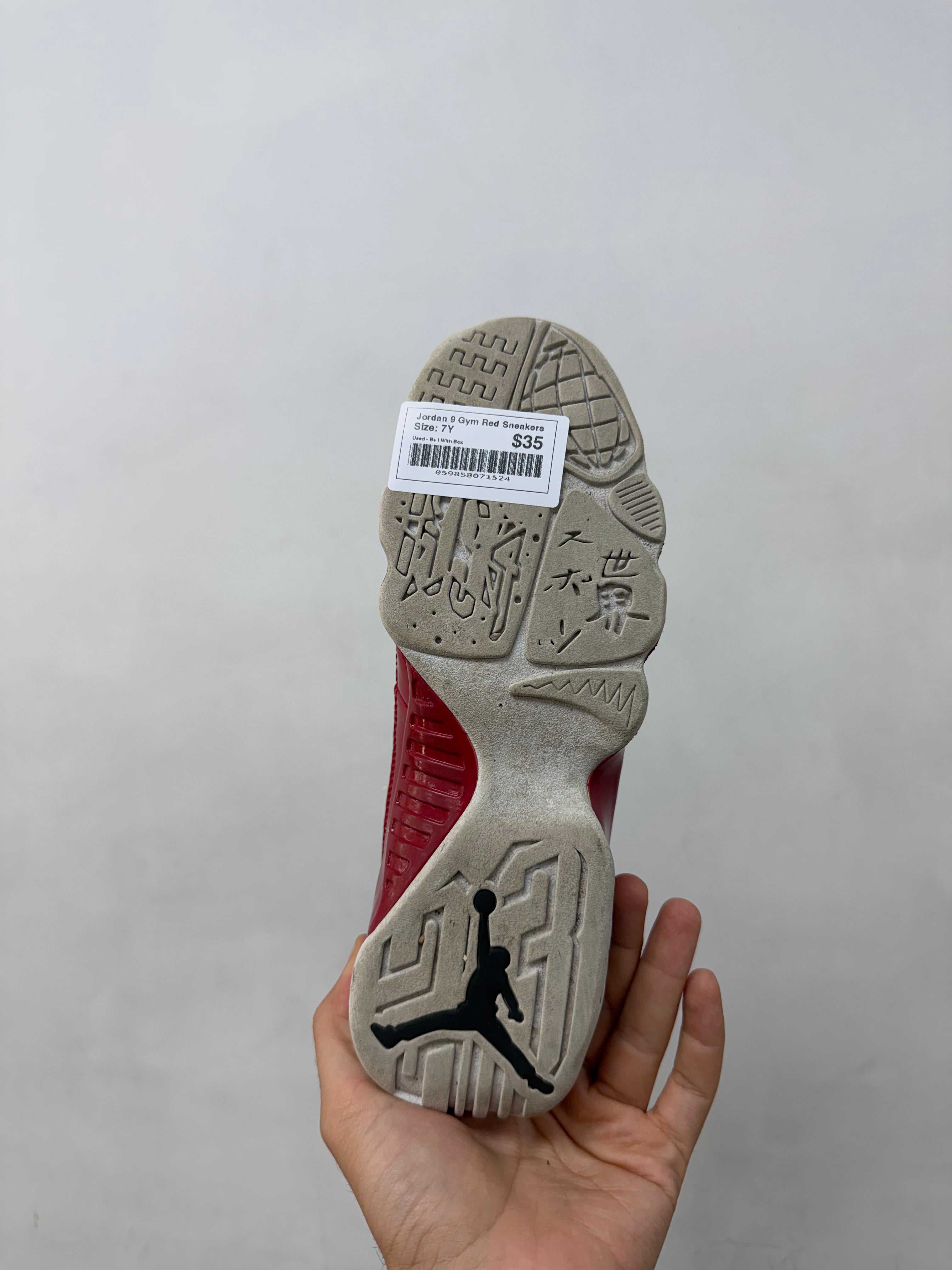 Jordan 9 Gym Red Sneakers