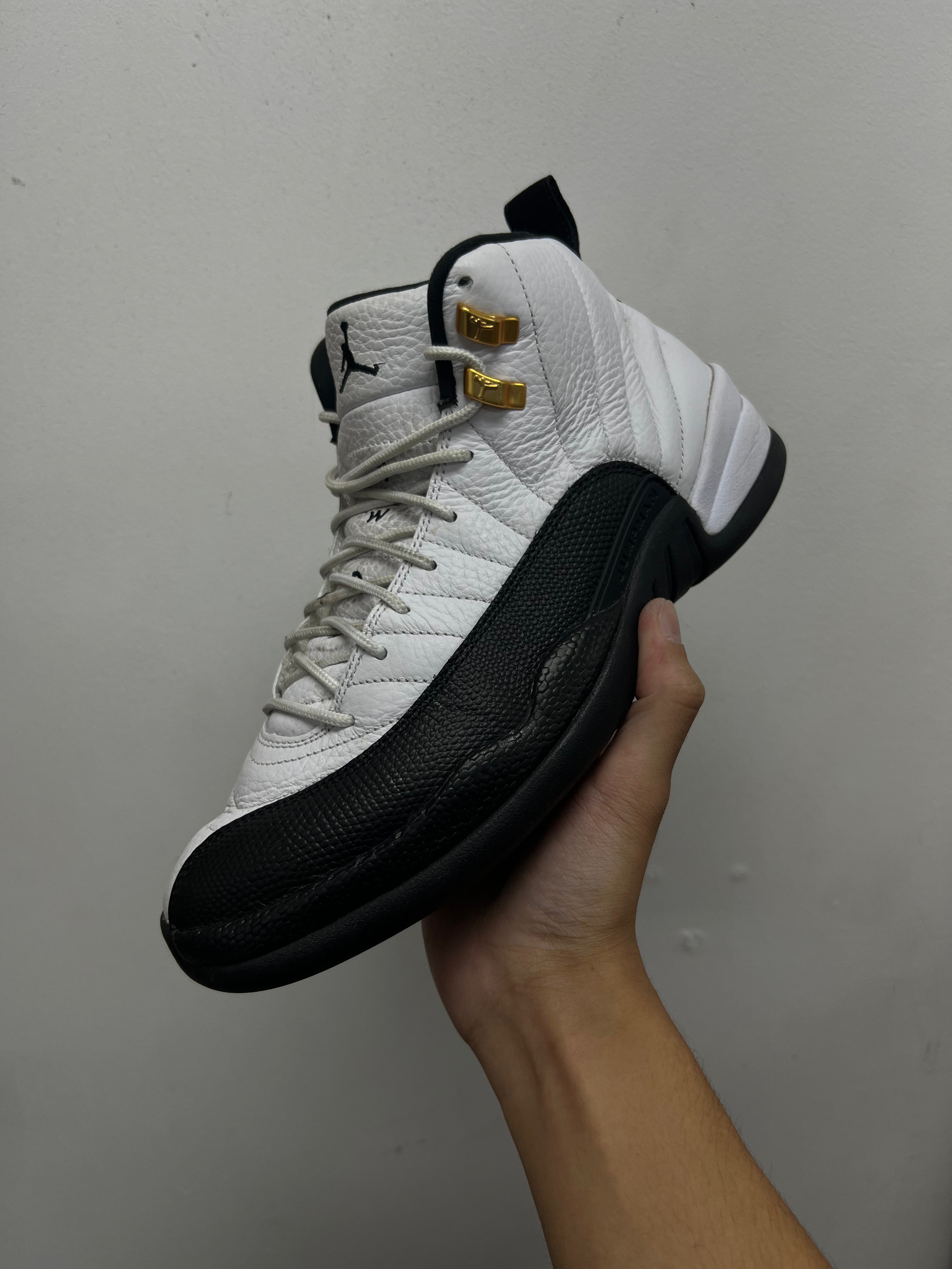 Jordan 12 Taxi (Stained Laces) Sneakers