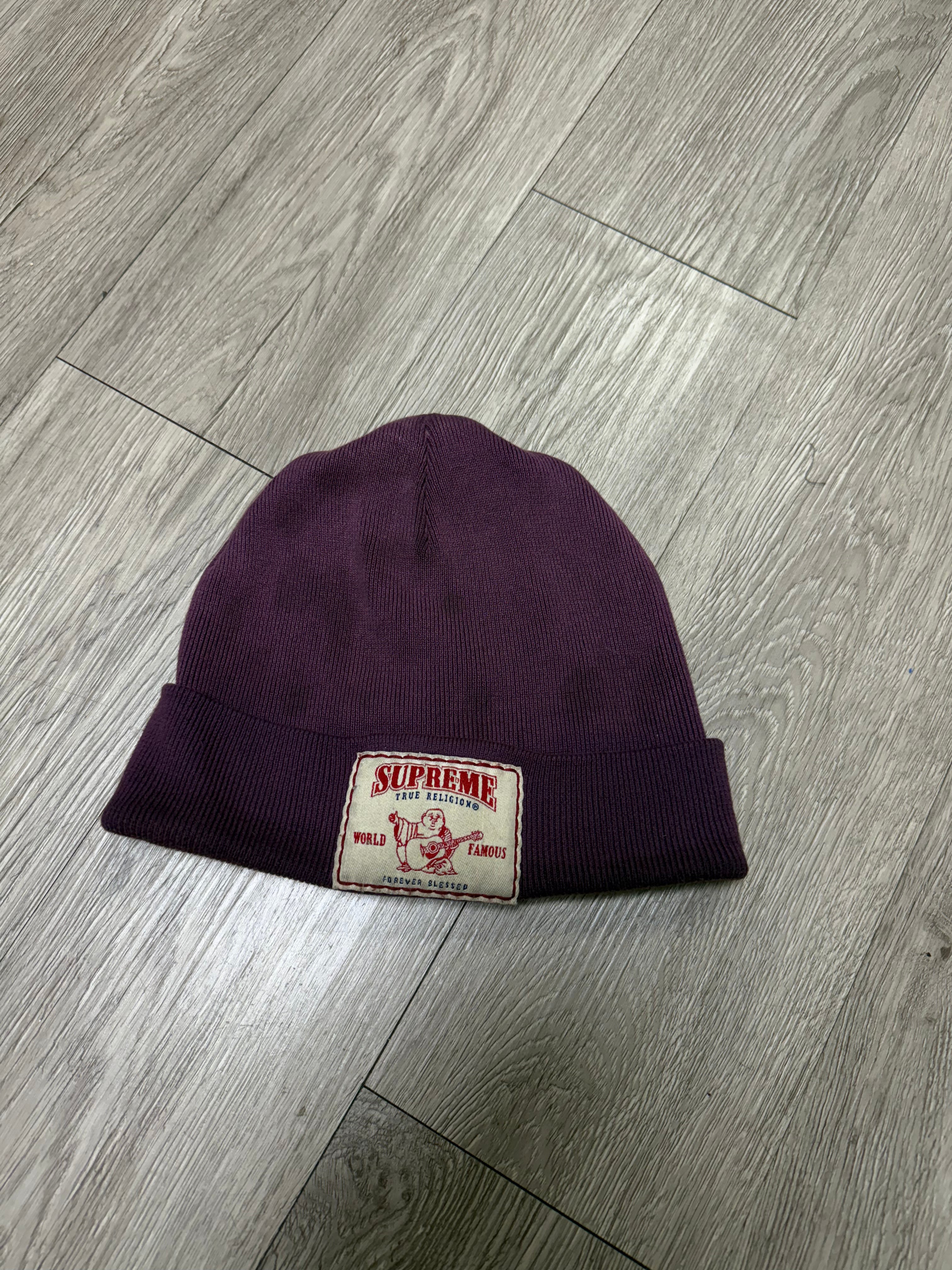 Supreme x True Religion Purple Beanie