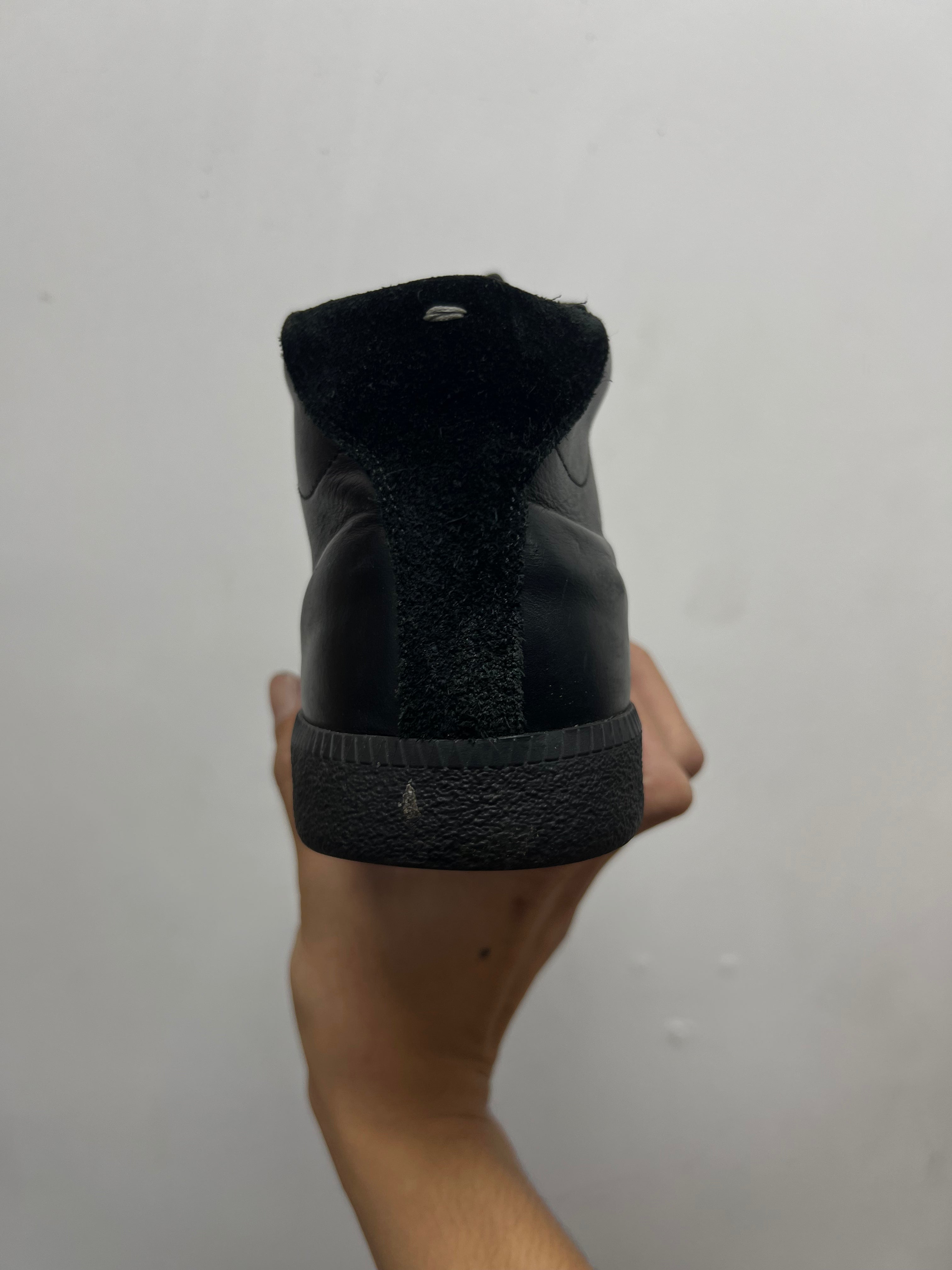 Maison Margiela Triple Black Replica Mid (No Insoles) Sneakers