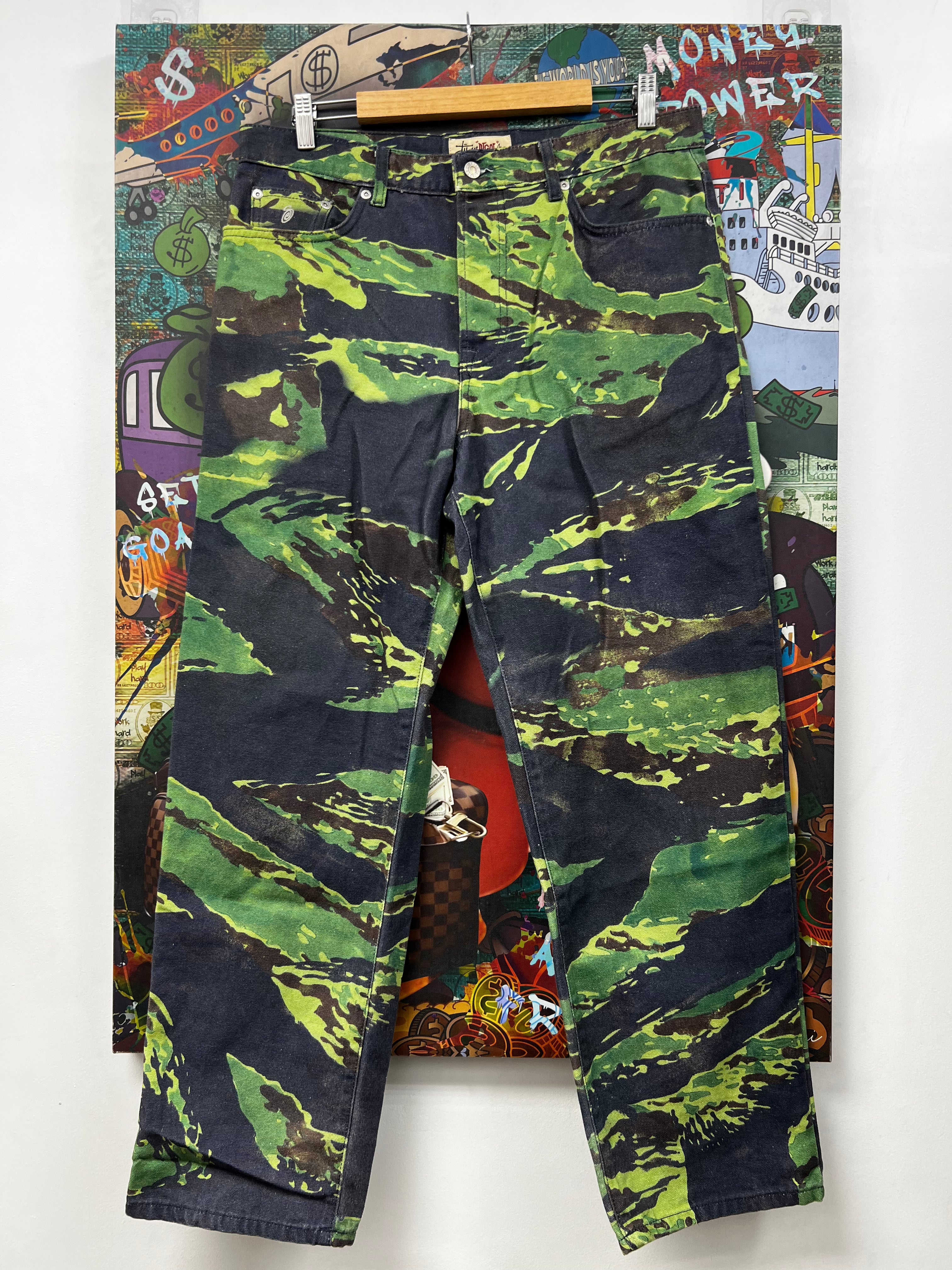Stussy Green Camo Jeans