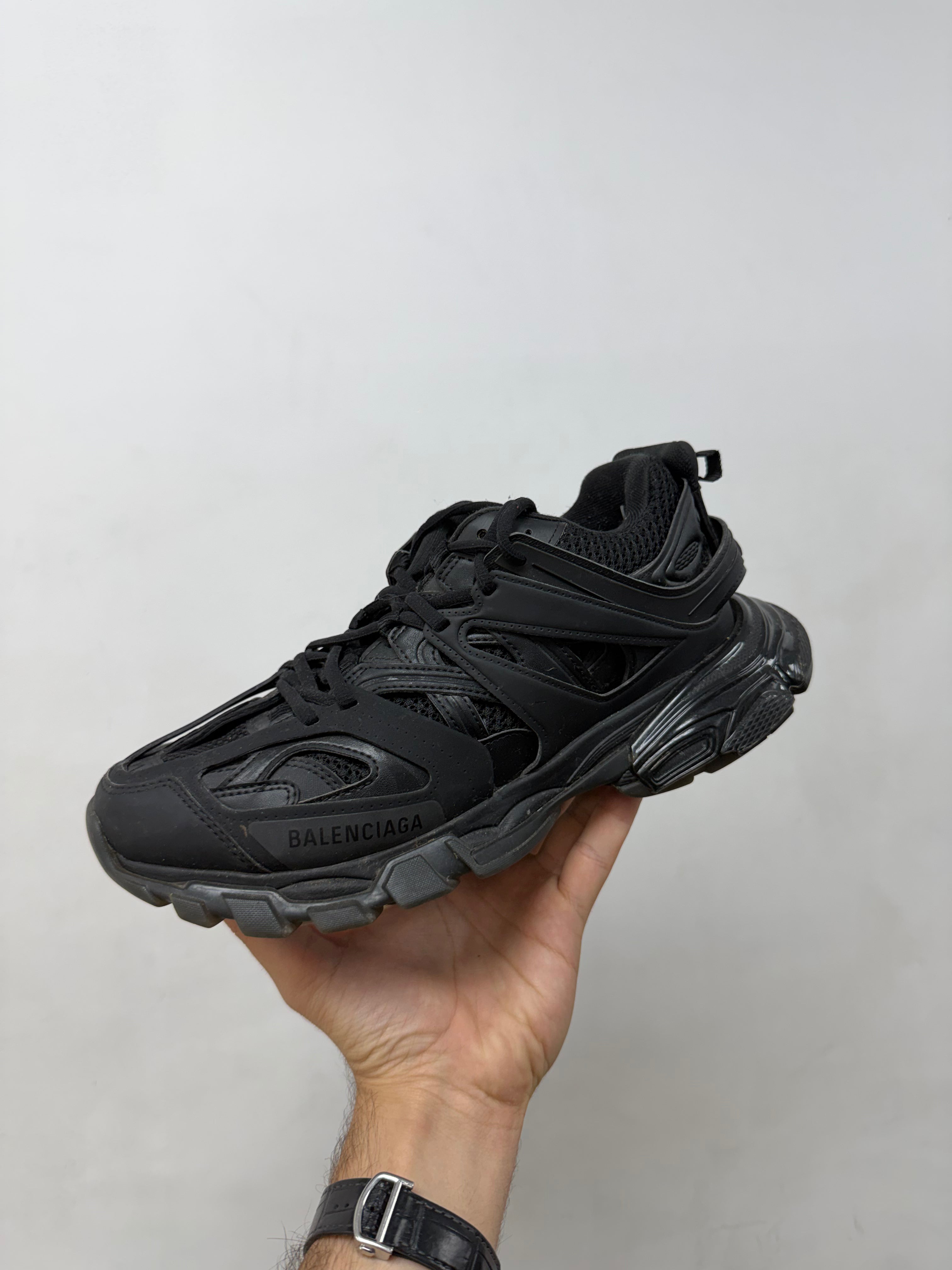Balenciaga Black Track Runner Sneakers