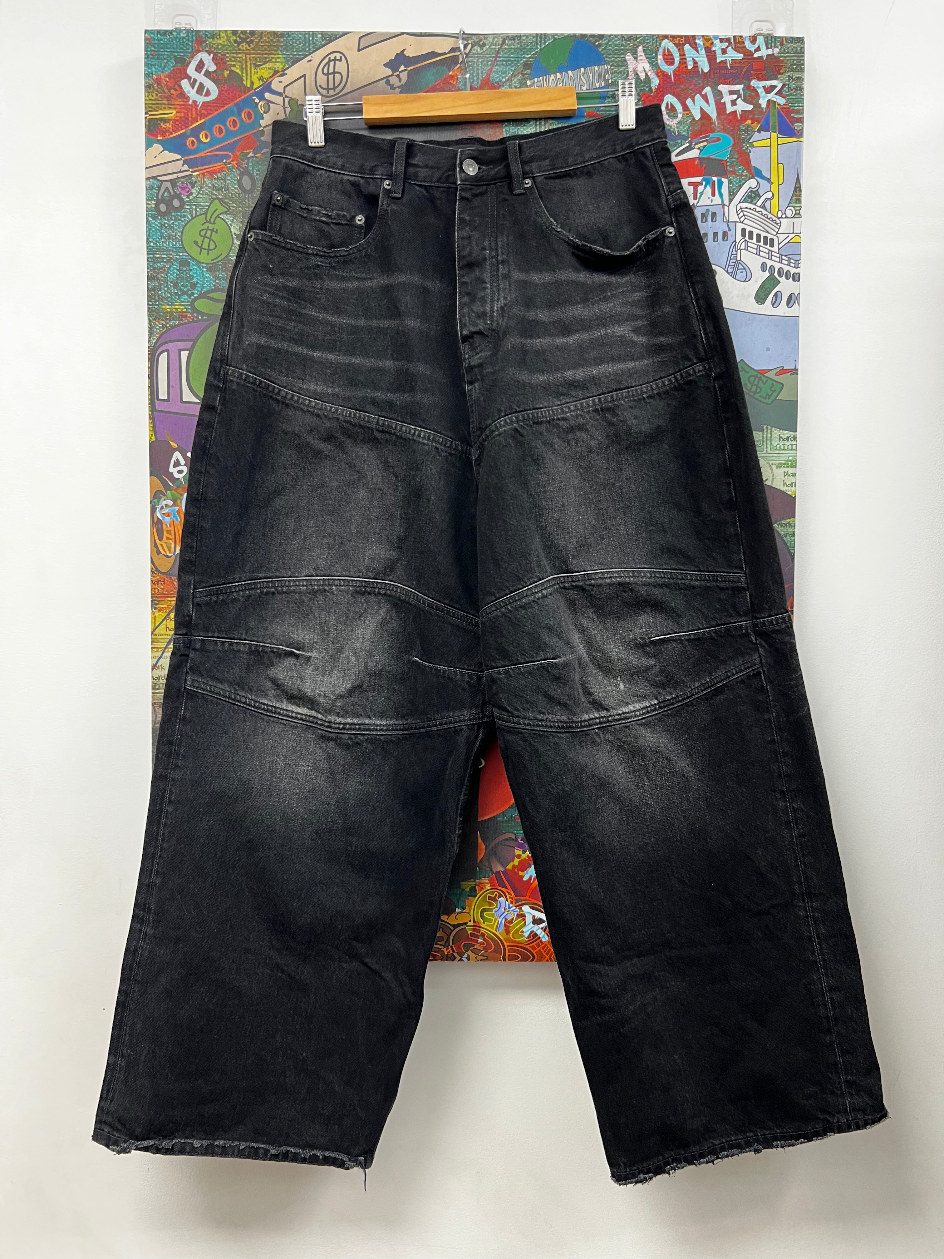 Balenciaga Black George V Baggy Jeans