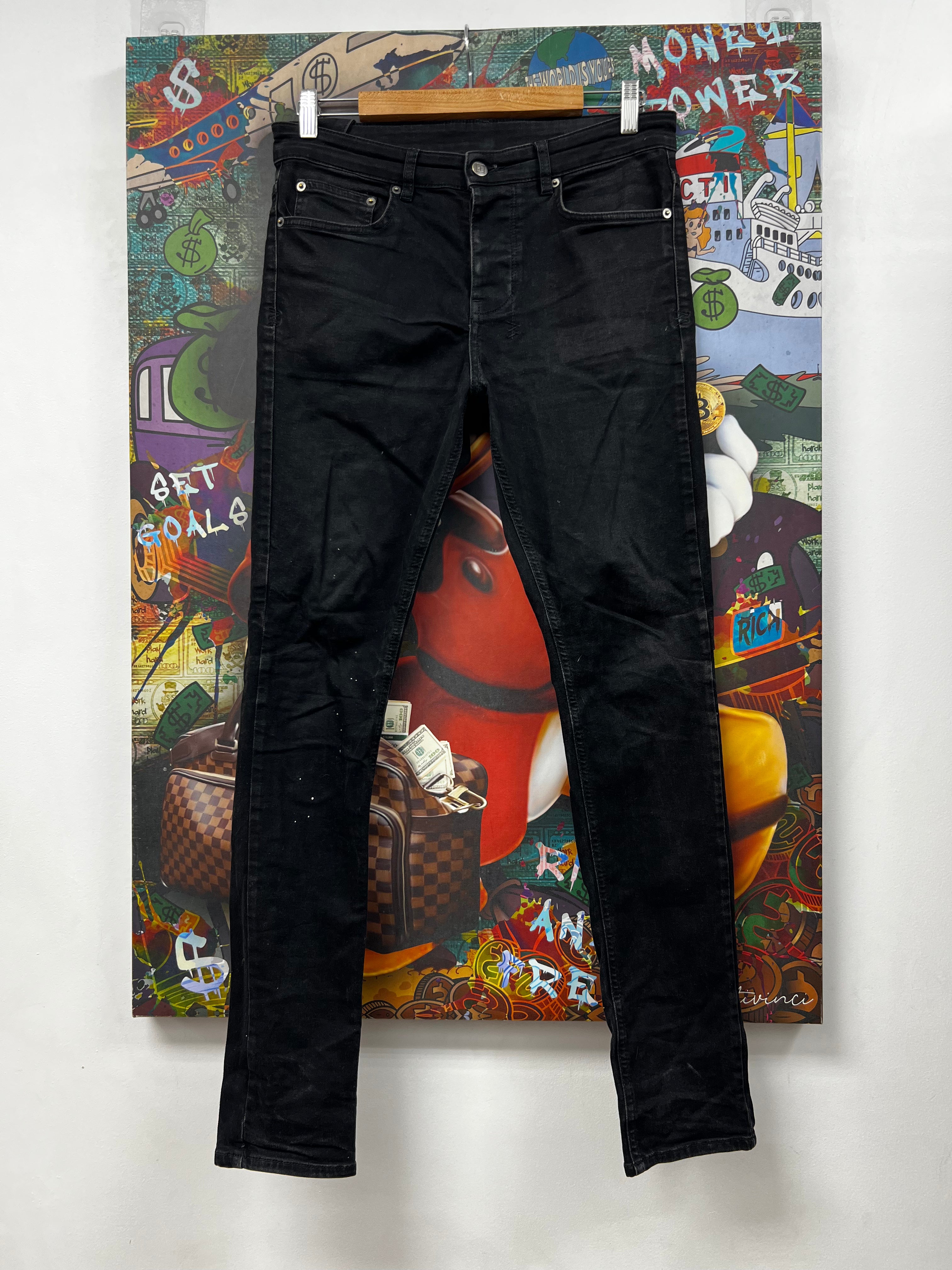 Ksubi Black Wash Red Plus Jeans
