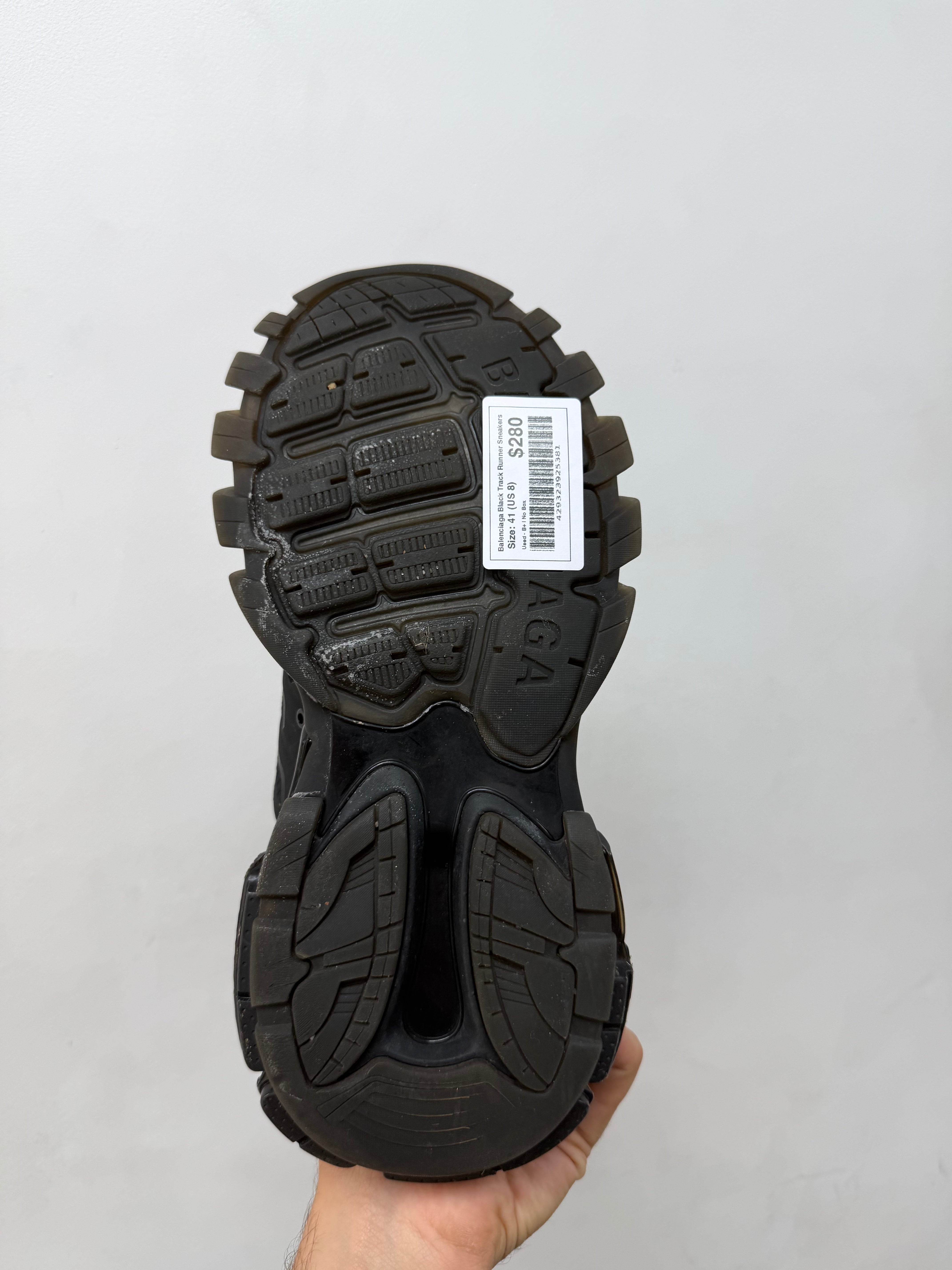 Balenciaga Black Track Runner Sneakers