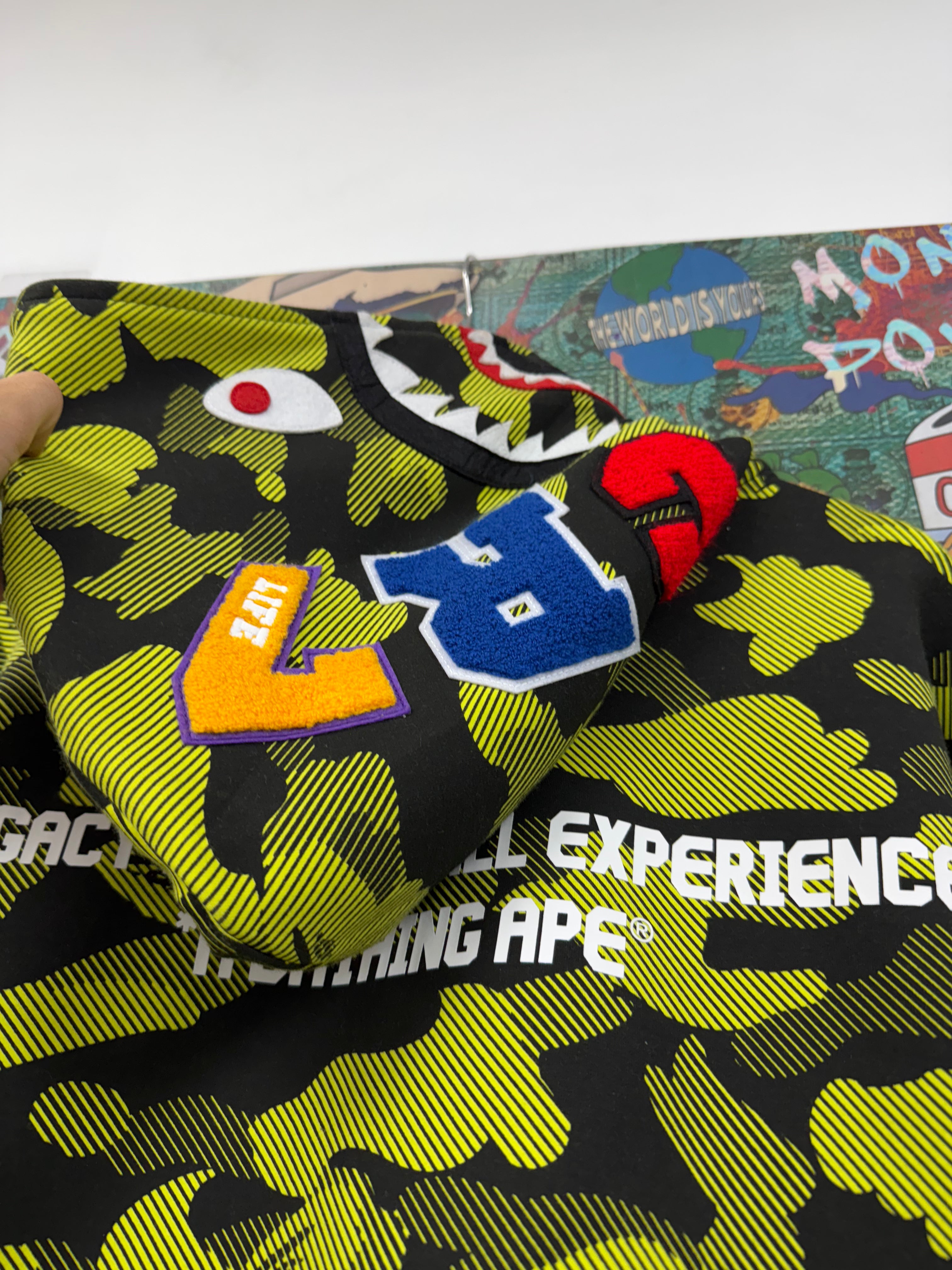 BAPE Black Neon CR7 Shark Zip Up