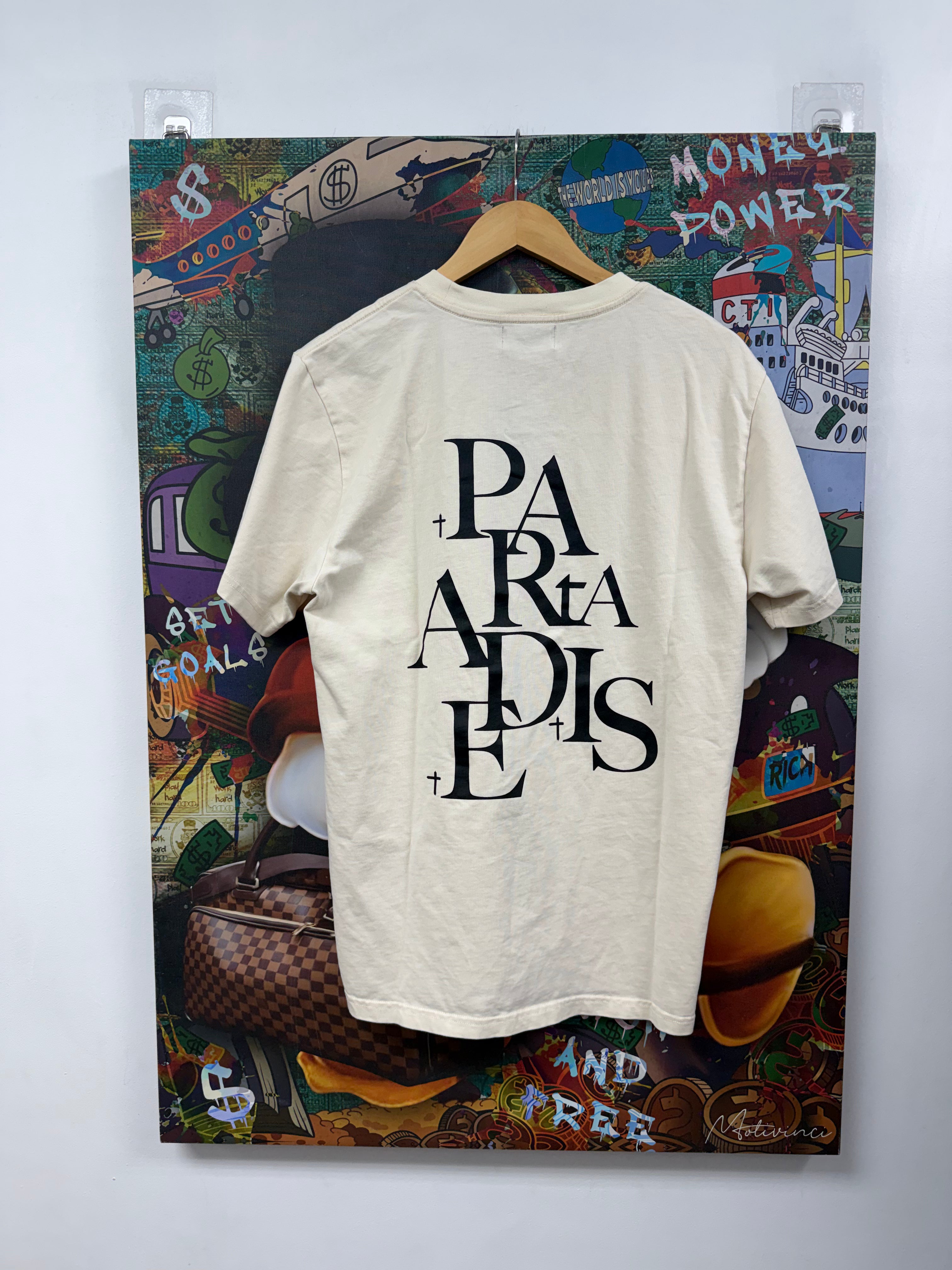 RTA Black Cream Logo Tee