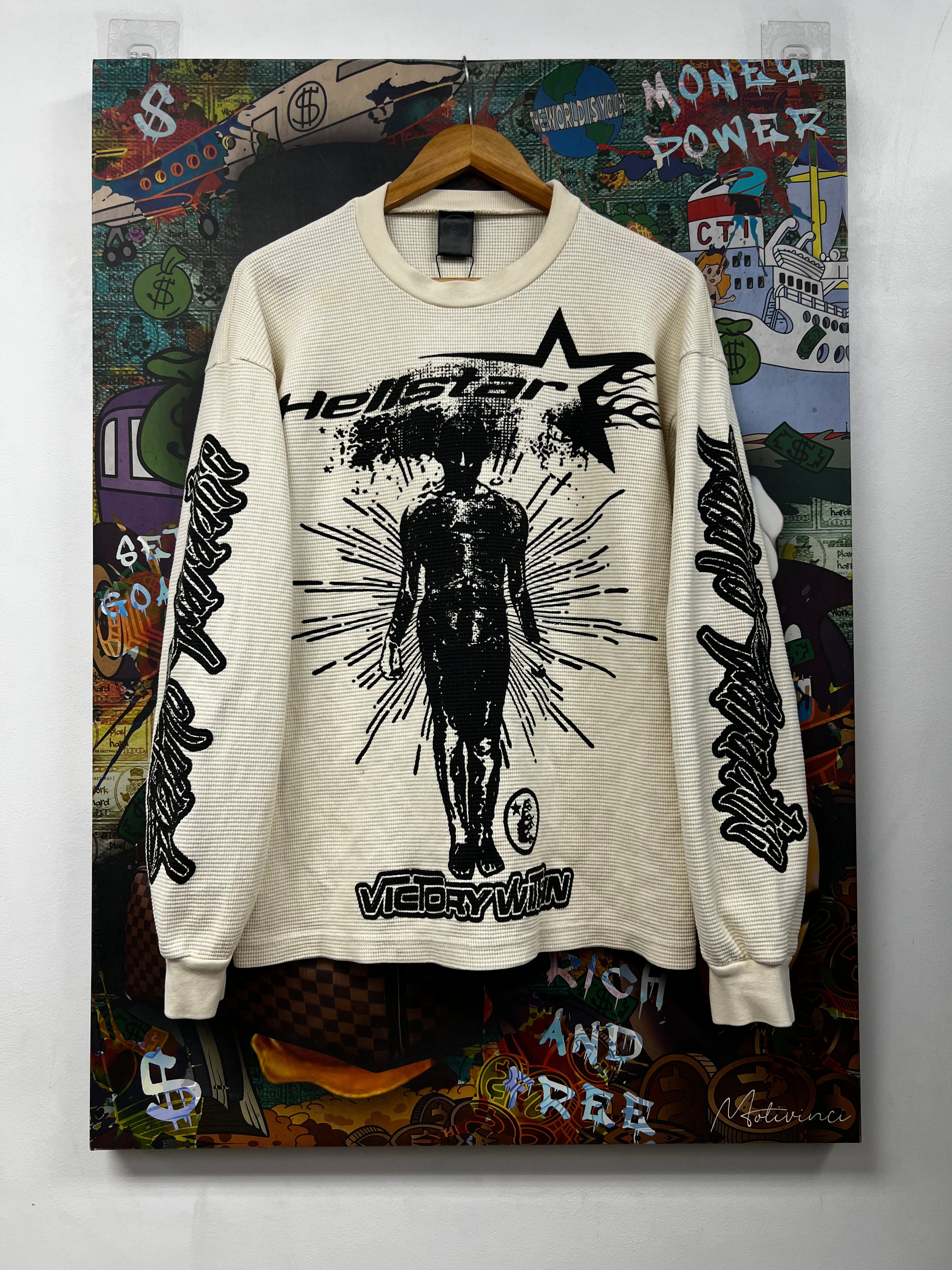 Hellstar Cream Black Logo Thermal