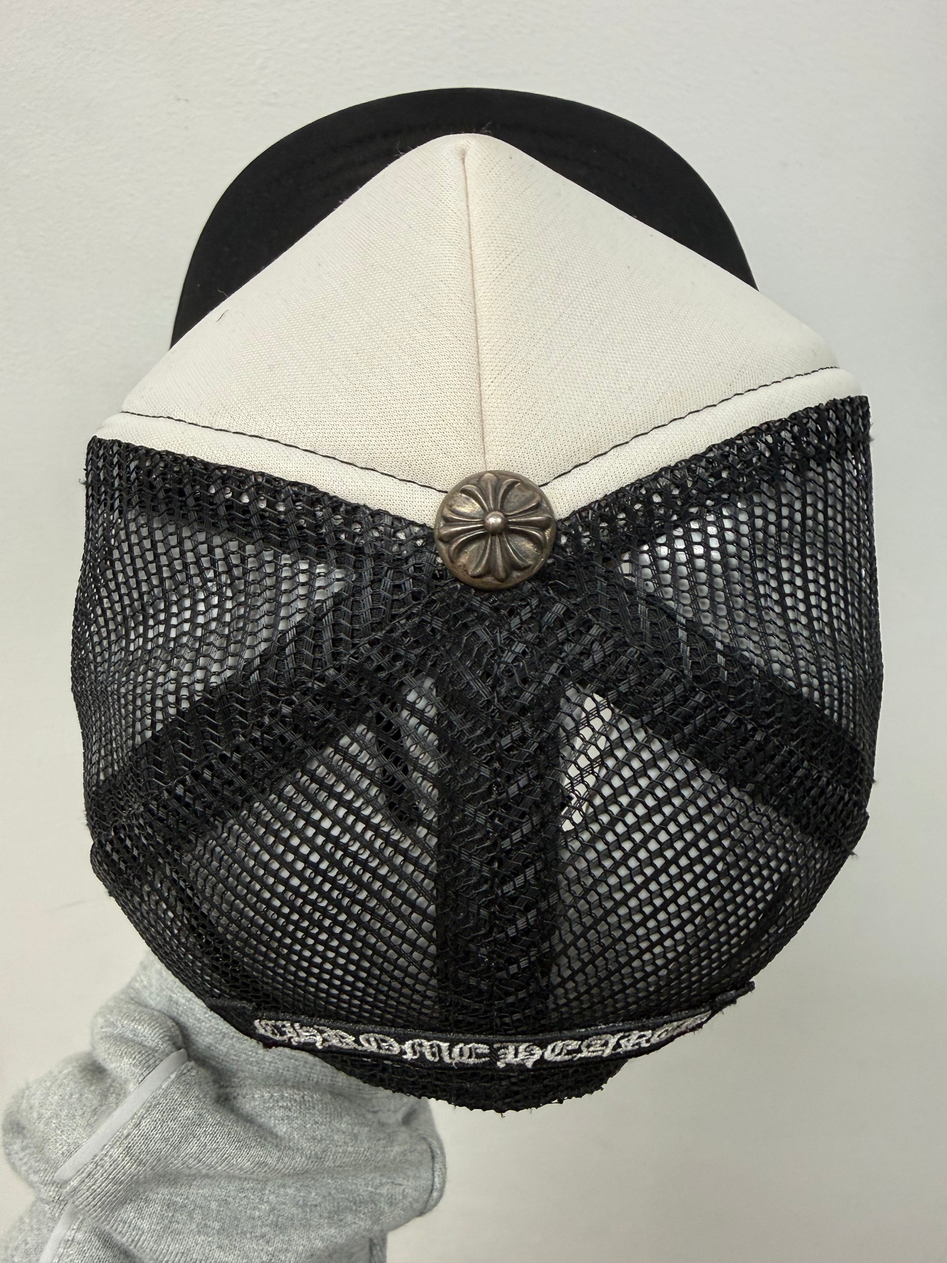 Chrome Hearts Black White Red Eye Chart Hat