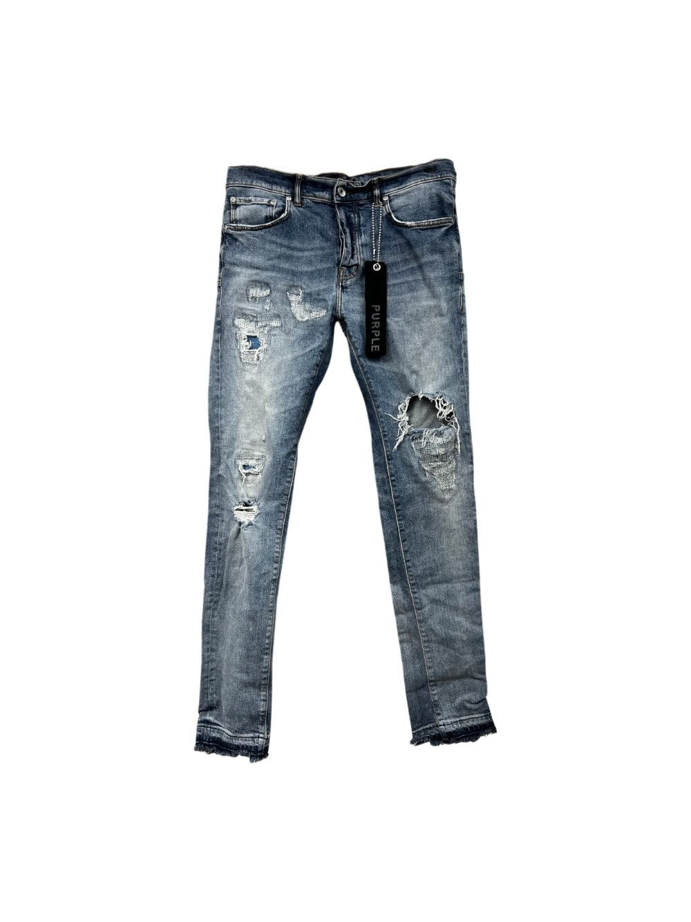 Purple Brand Ripped Blue Jeans