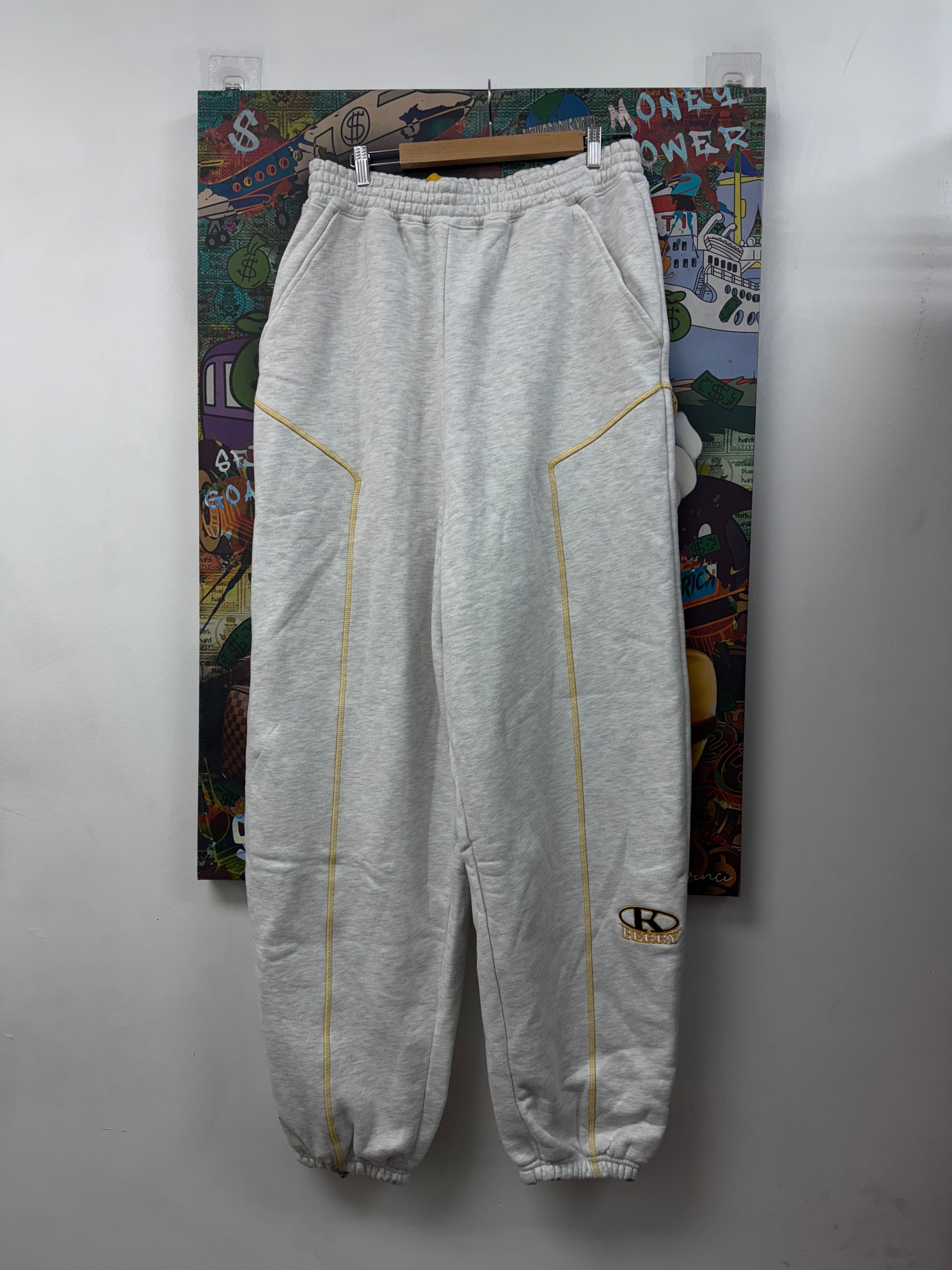 GV Gallery Grey Yellow Black Stitched Sweats