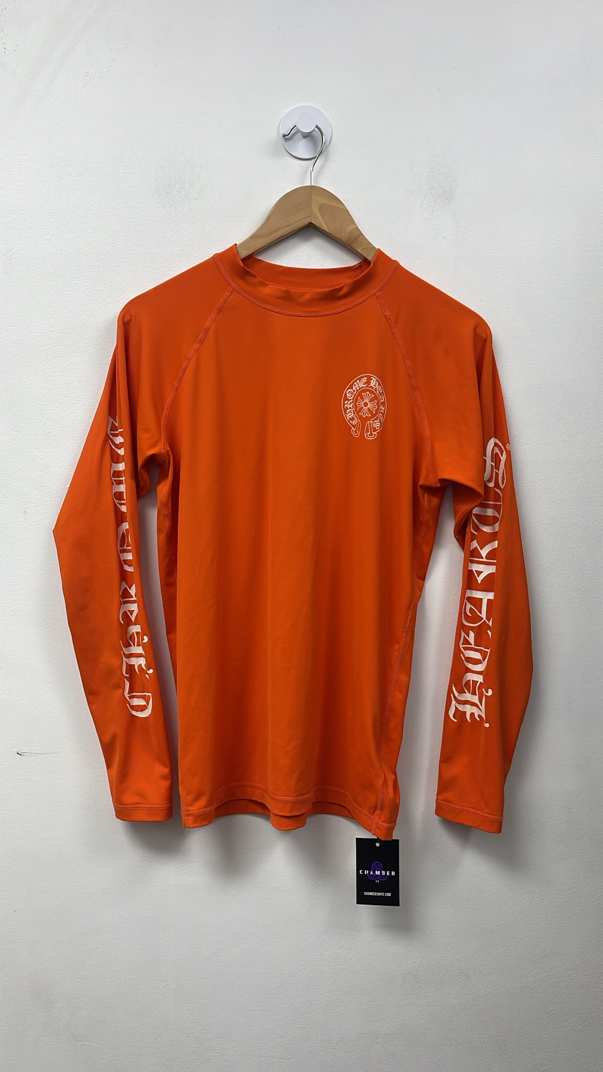 Chrome Hearts Orange Horseshoe Dry-Fit Long Sleeve