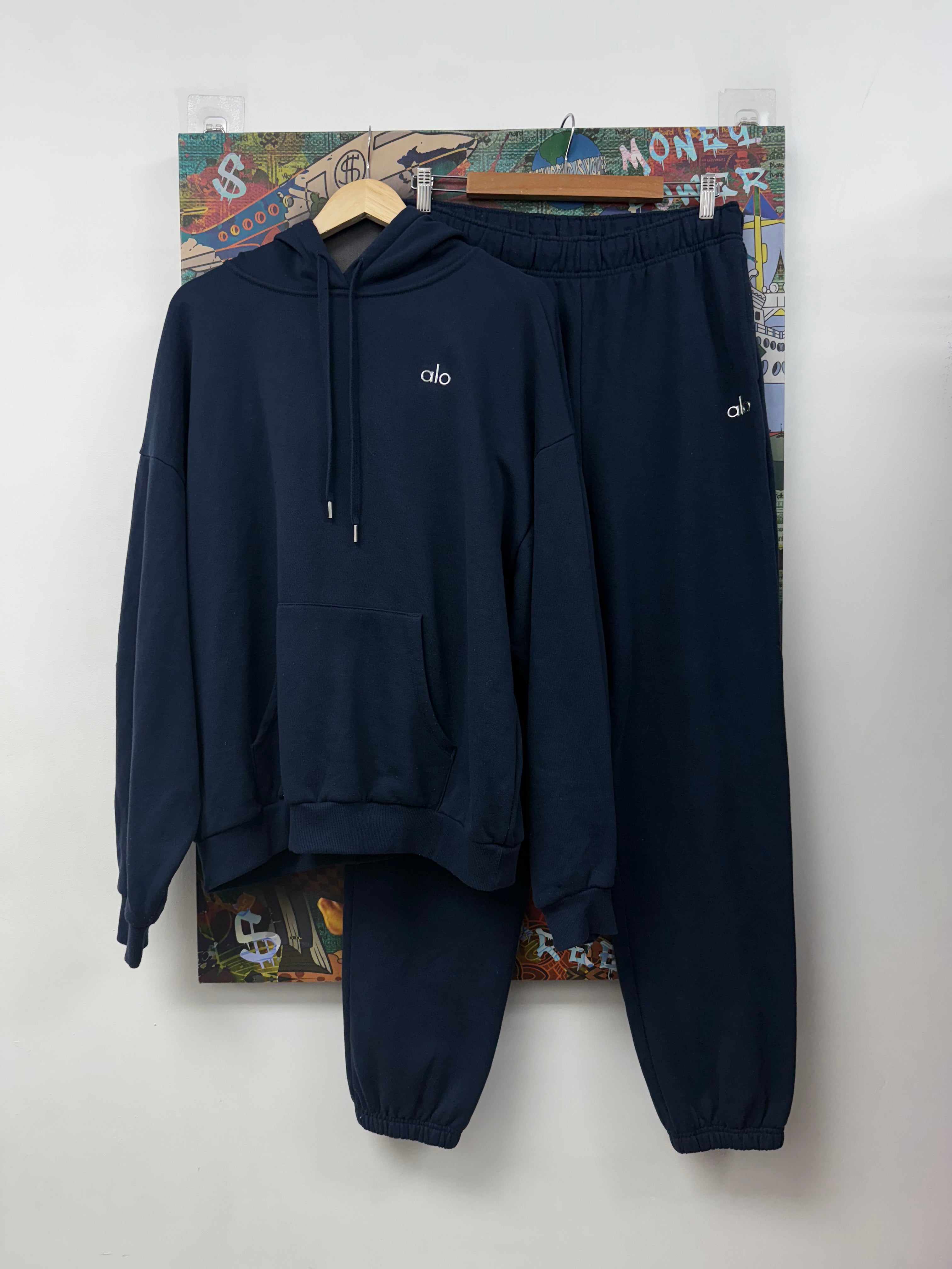 Alo Navy Accolade Sweatsuit