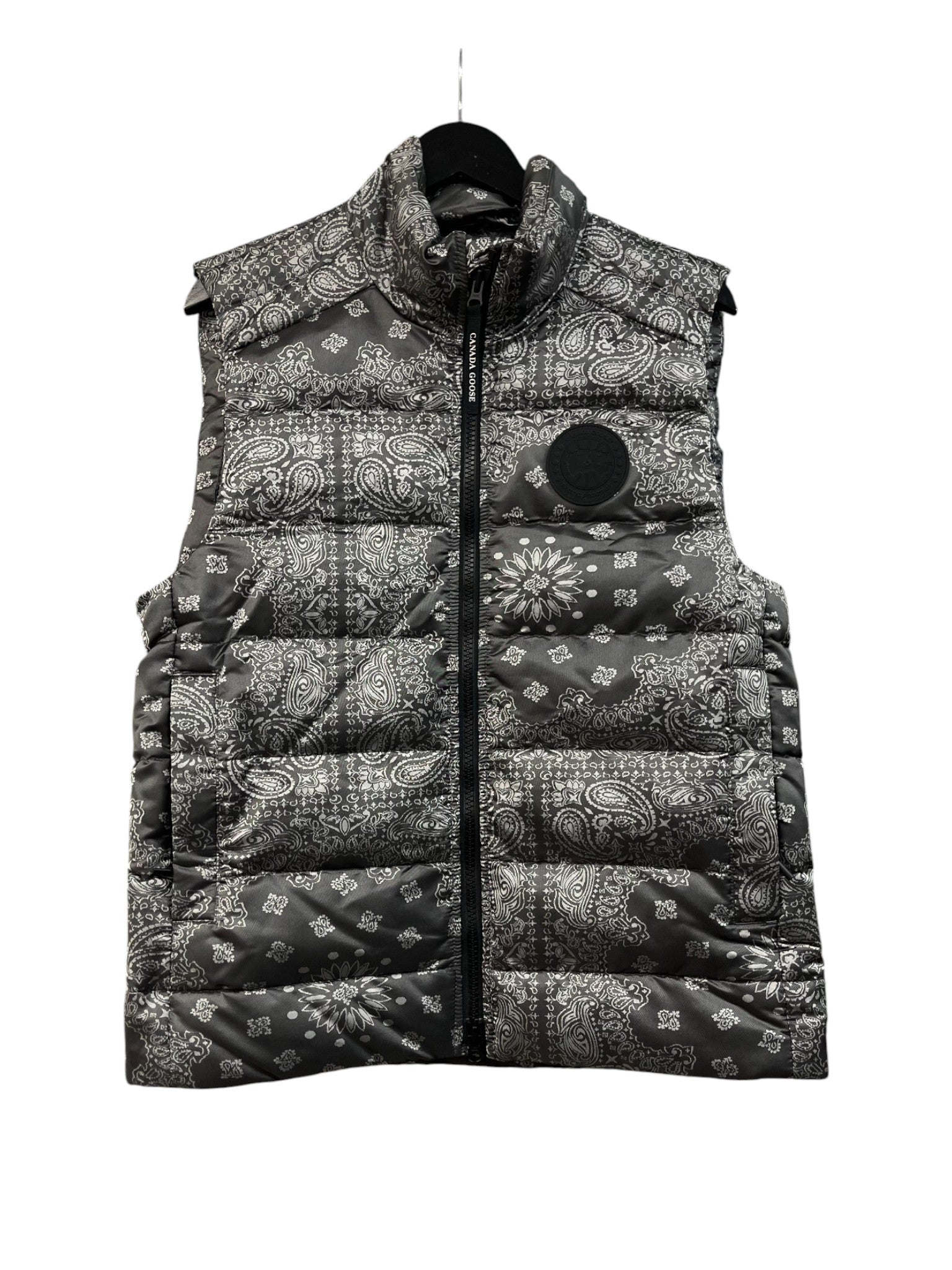 Concepts Canada Goose Vest Grey Paisley Used Medium