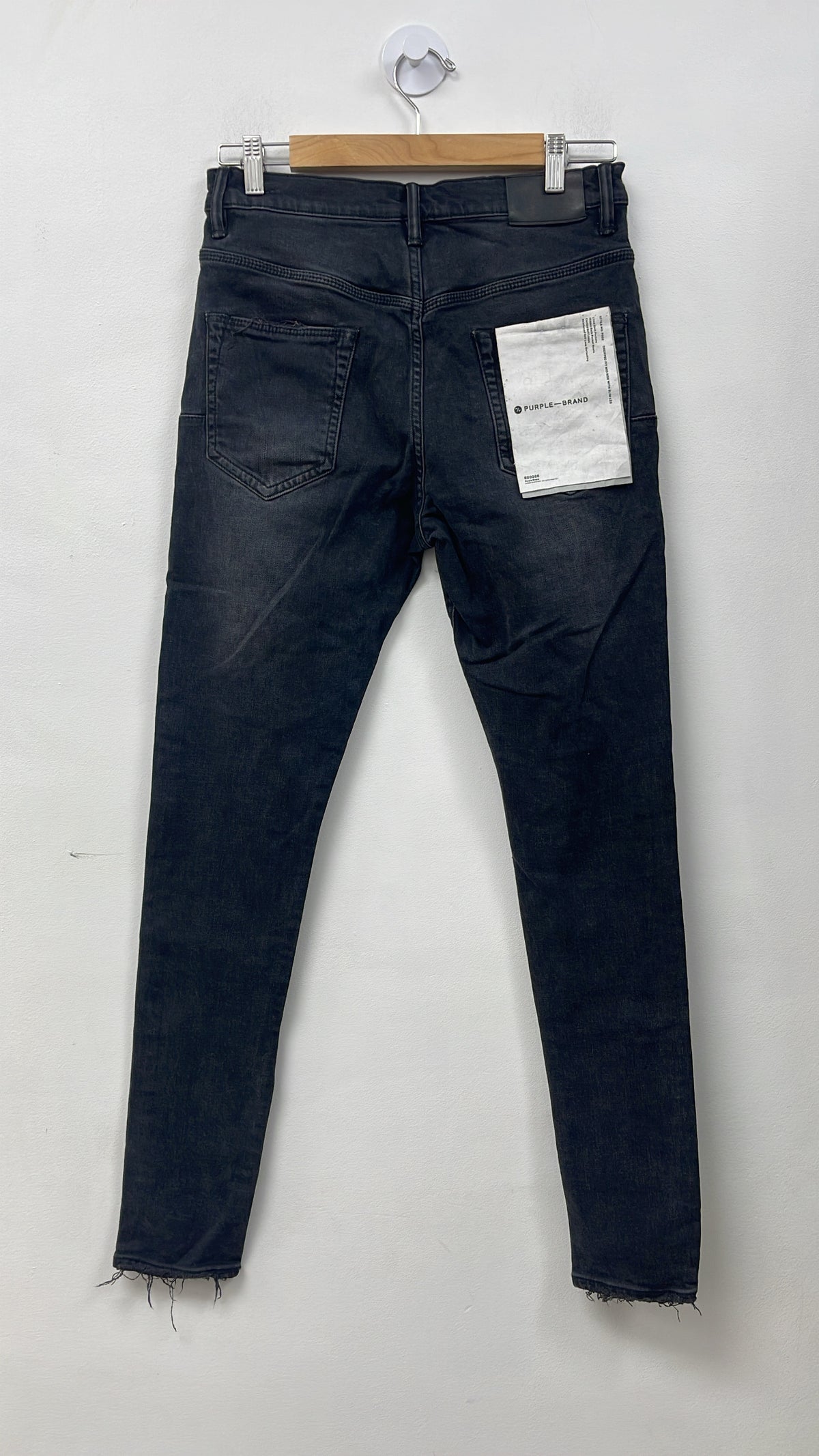 Purple Brand Black Knee Rip Jeans