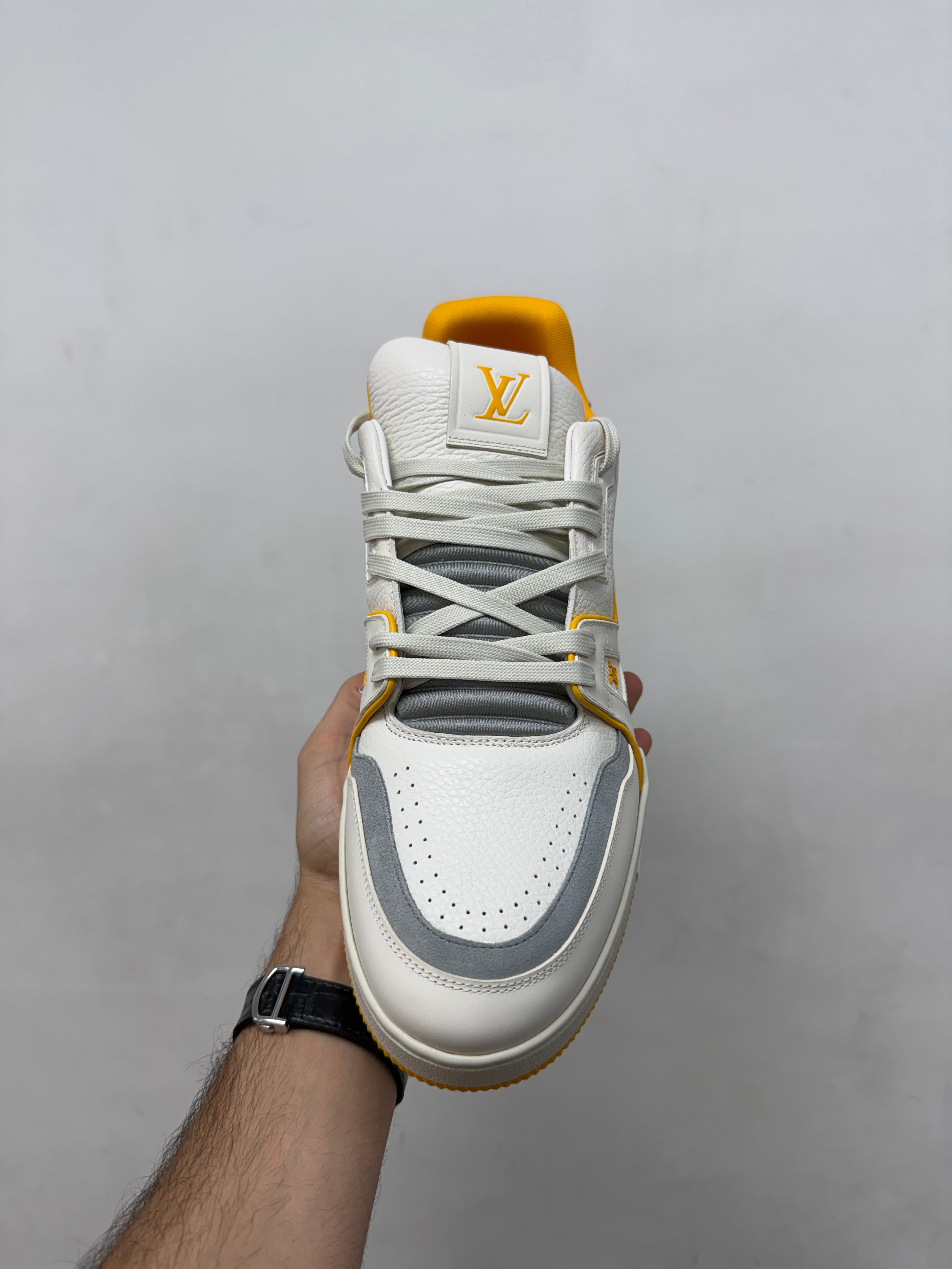 Louis Vuitton White Yellow #54 Trainer Sneakers