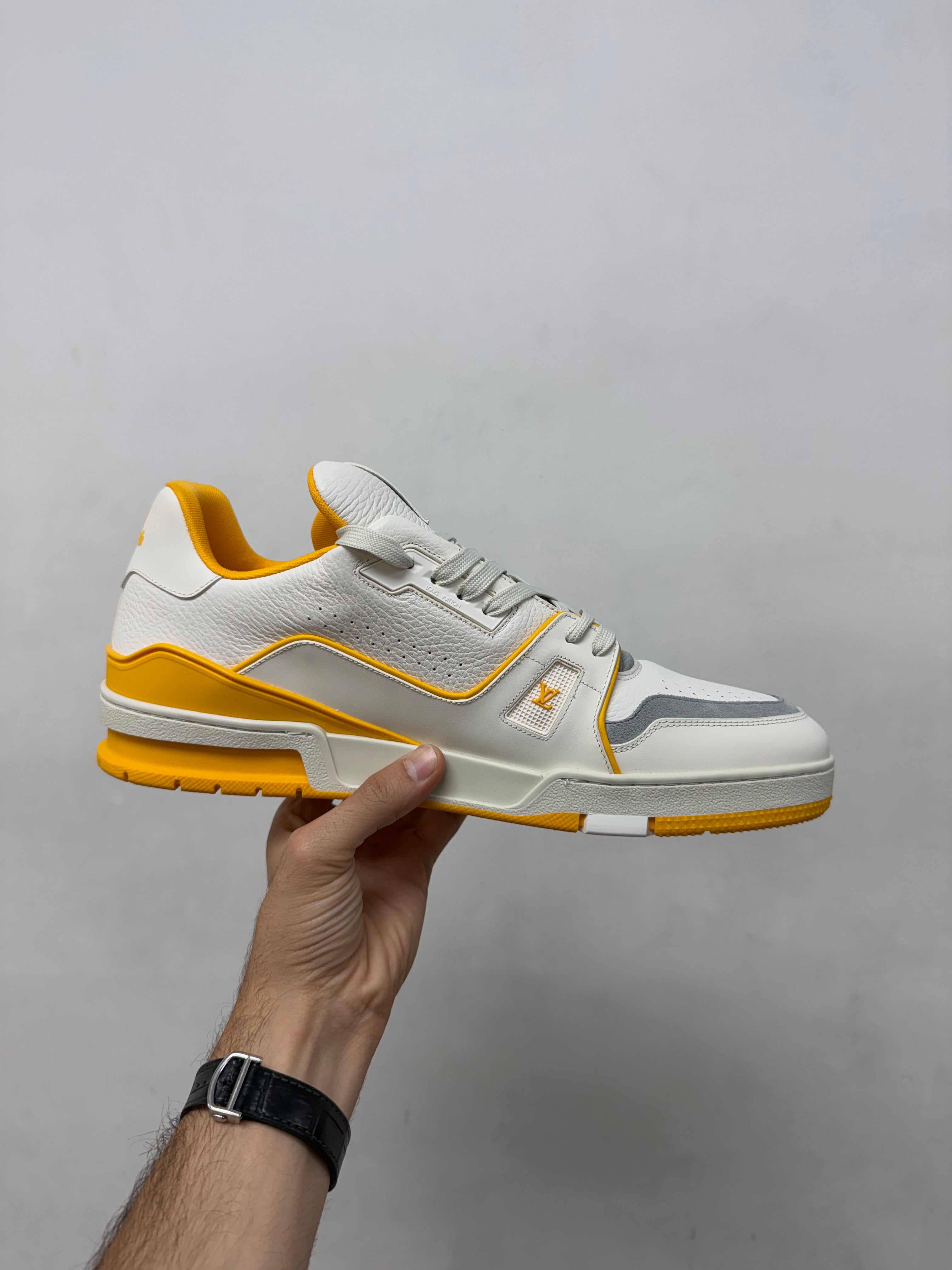 Louis Vuitton White Yellow #54 Trainer Sneakers