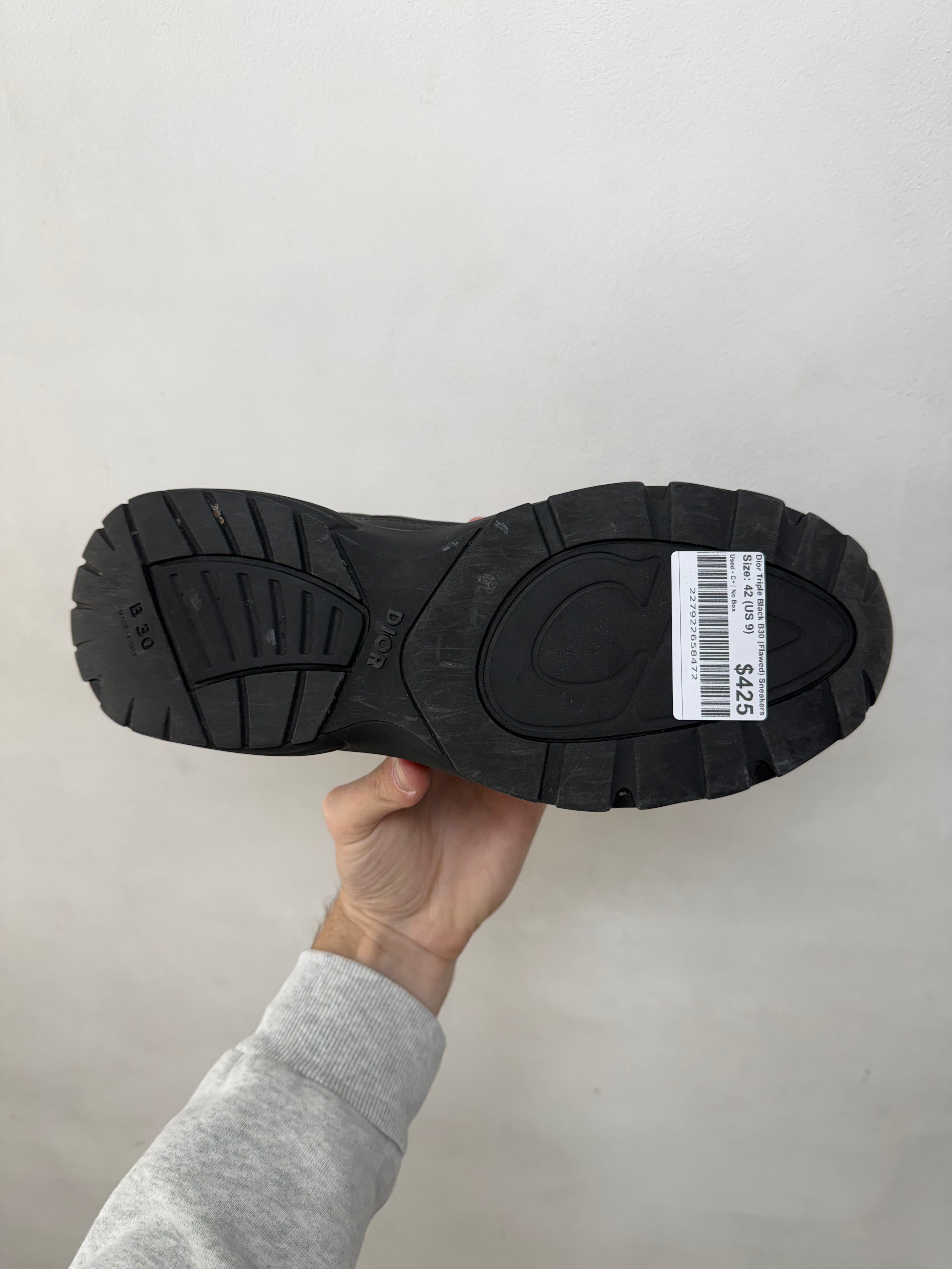 Dior Triple Black B30 (Flawed) Sneakers