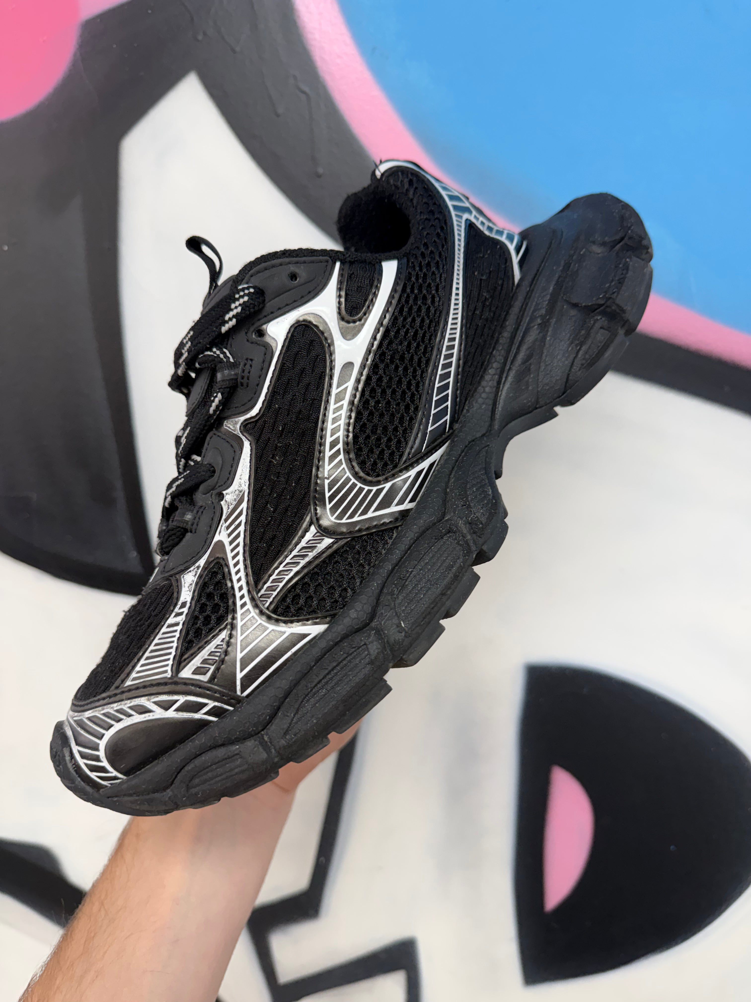 Balenciaga Black Silver 3XL Sneakers
