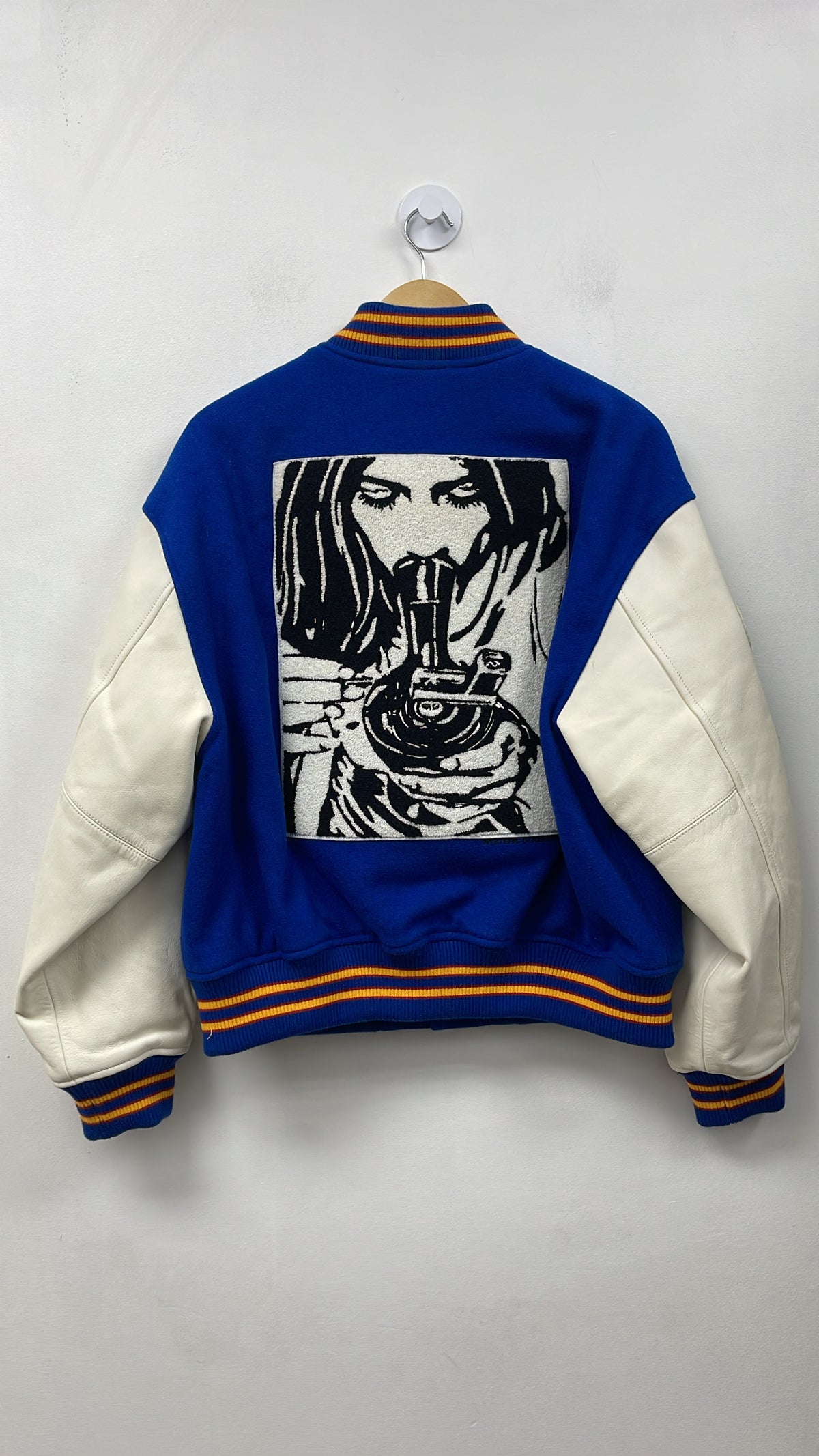 Supreme x Hysteric Glamour Blue Varsity Jacket