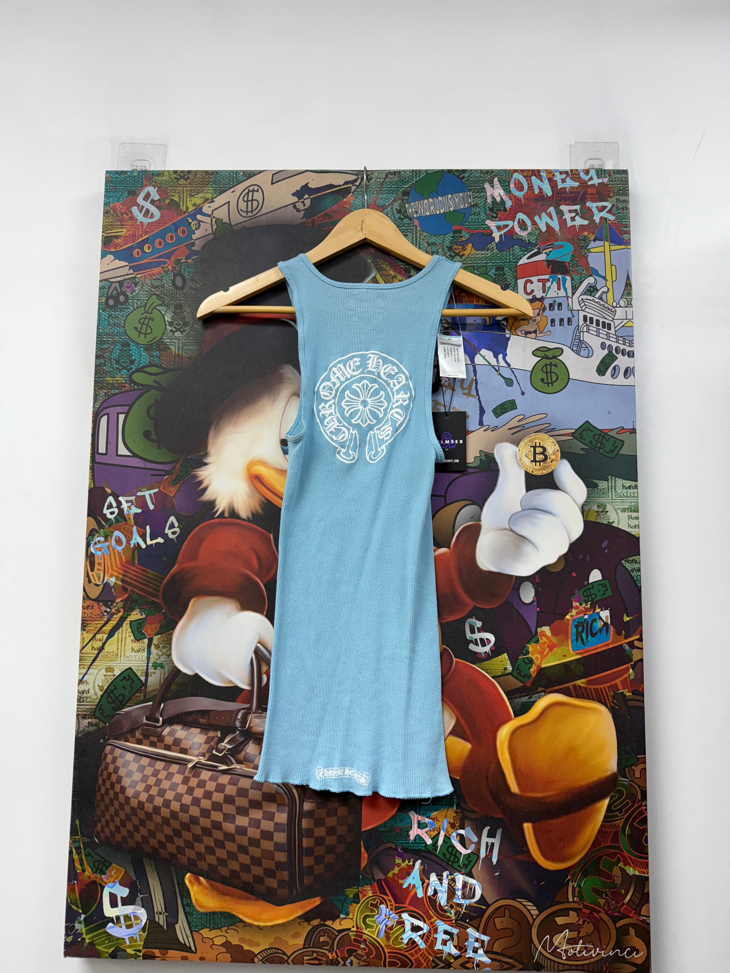 Chrome Hearts Blue Horseshoe Tank Top